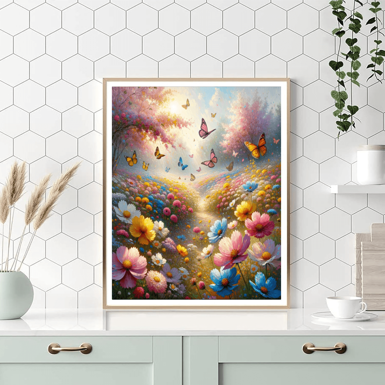 Blossoming Spring Meadow Paint By Numbers Kits