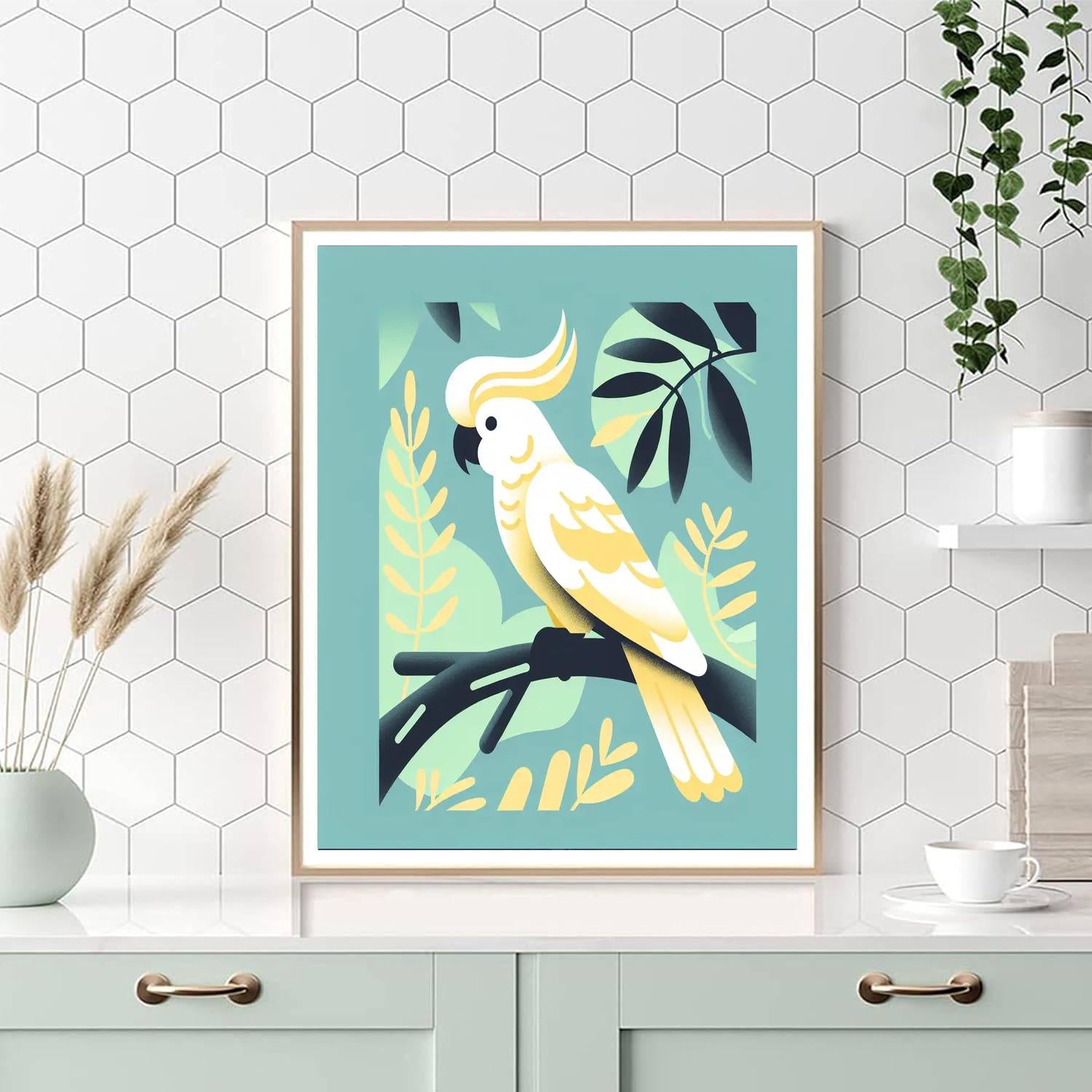 Chatty Cockatoo Paint By Numbers Art