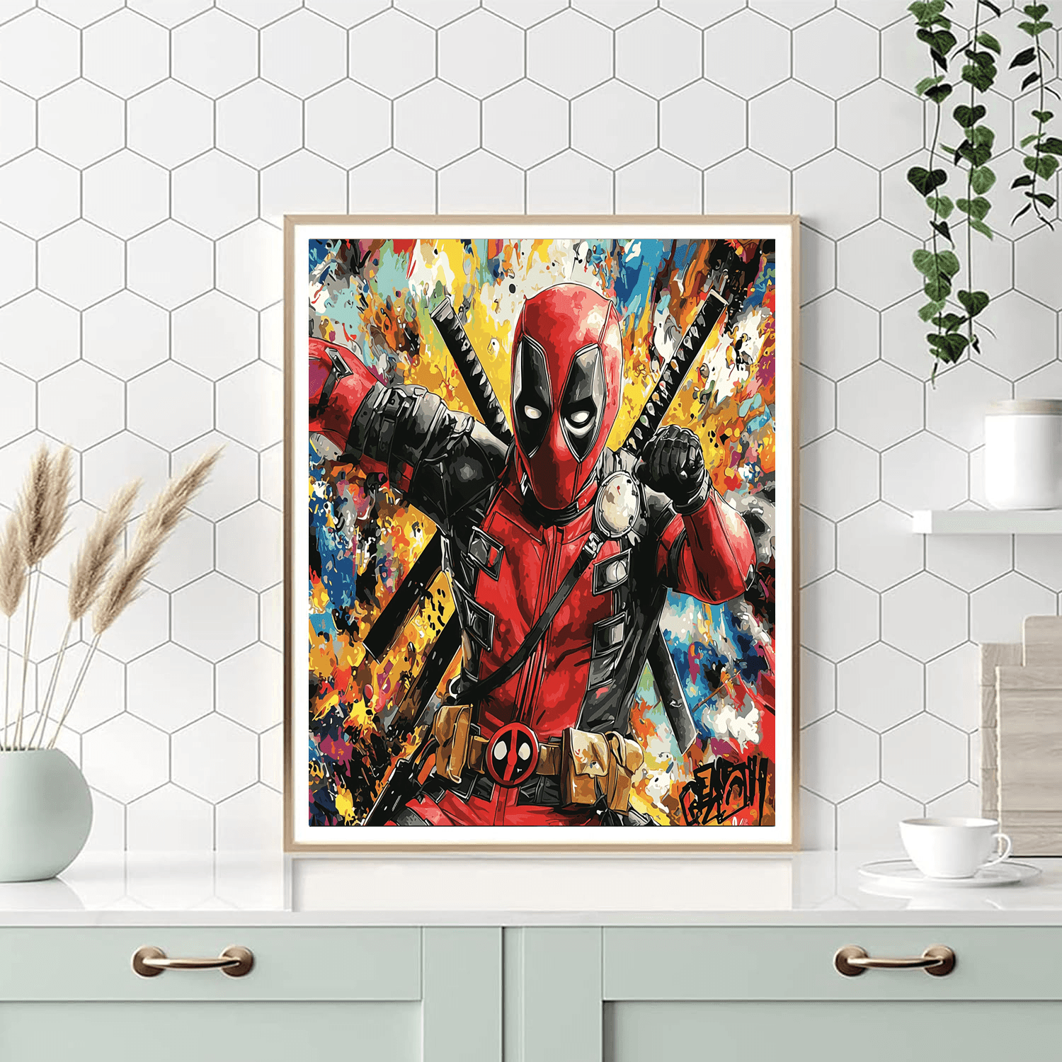 Ryan Reynolds: The Charismatic Deadpool Of Laughter Numbered Painting Kits
