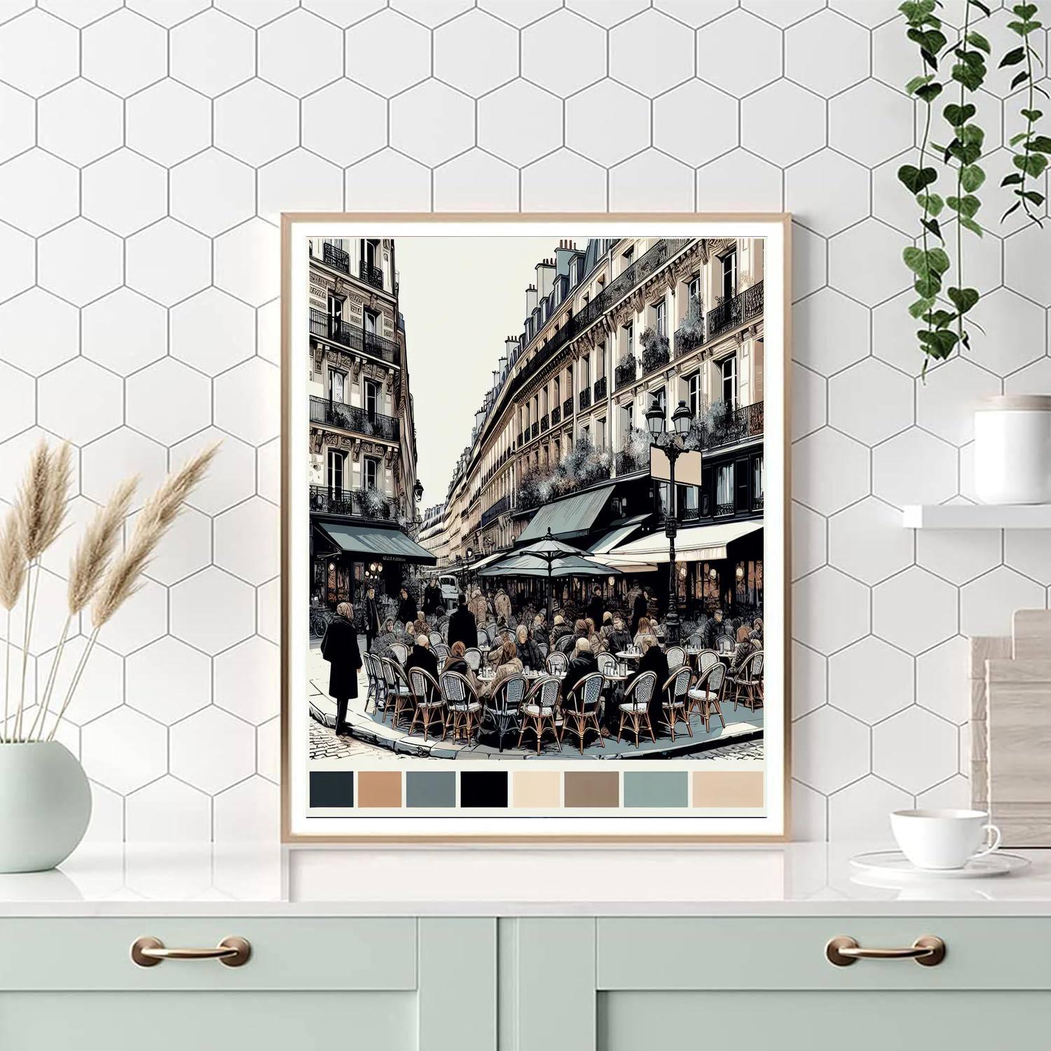 Café Parisienne Ambiance Paint By Color