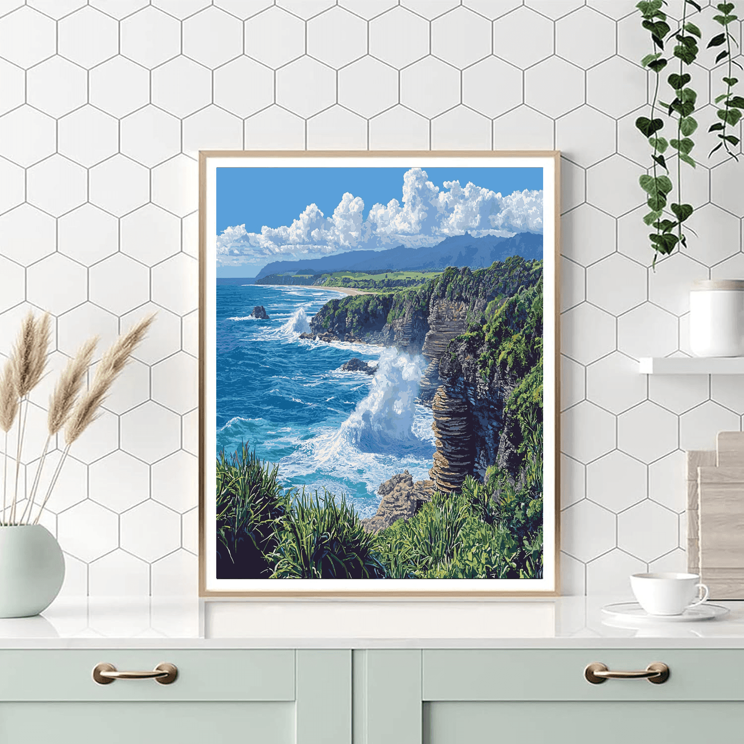 Pancake Rocks And Blowholes Painting By Numbers Kit