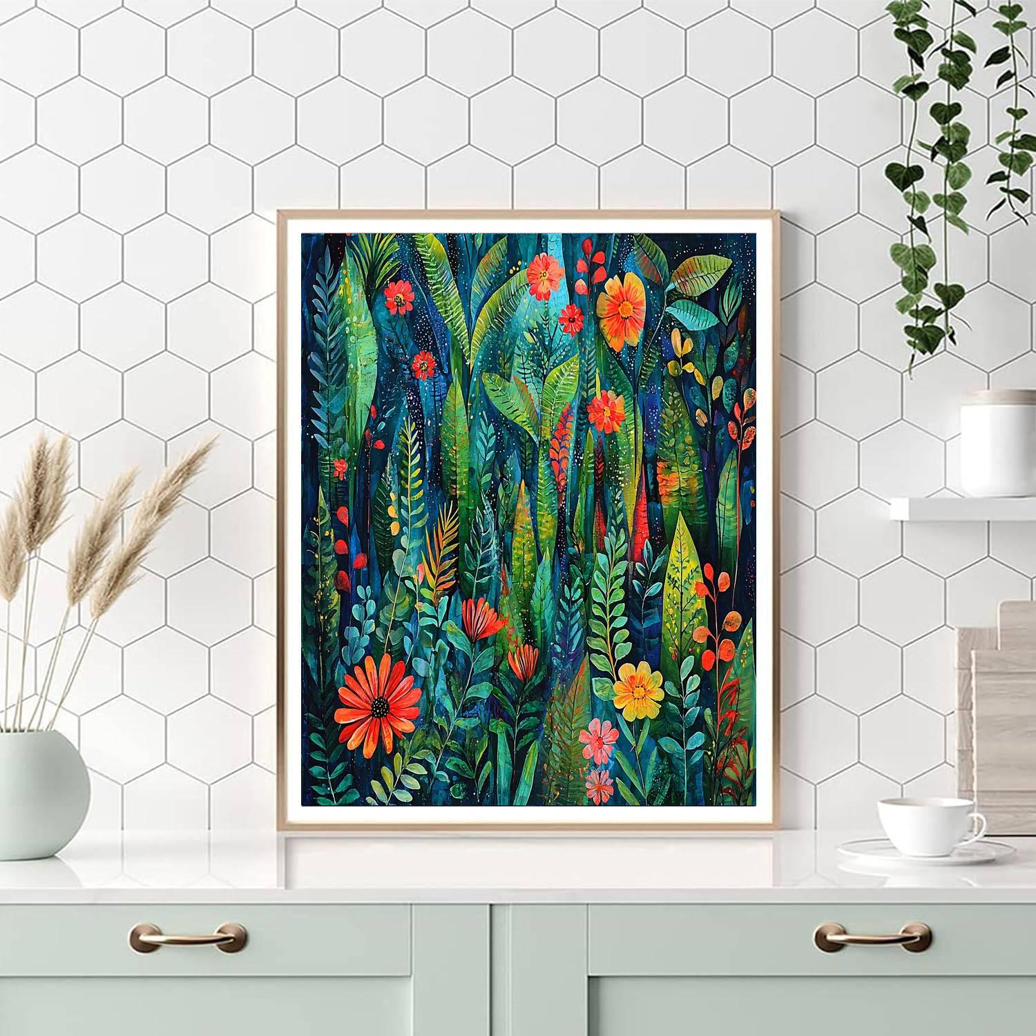 Frida Kahlo Inspired Tales Of The Mystical Jungle  Numbered Painting Kits