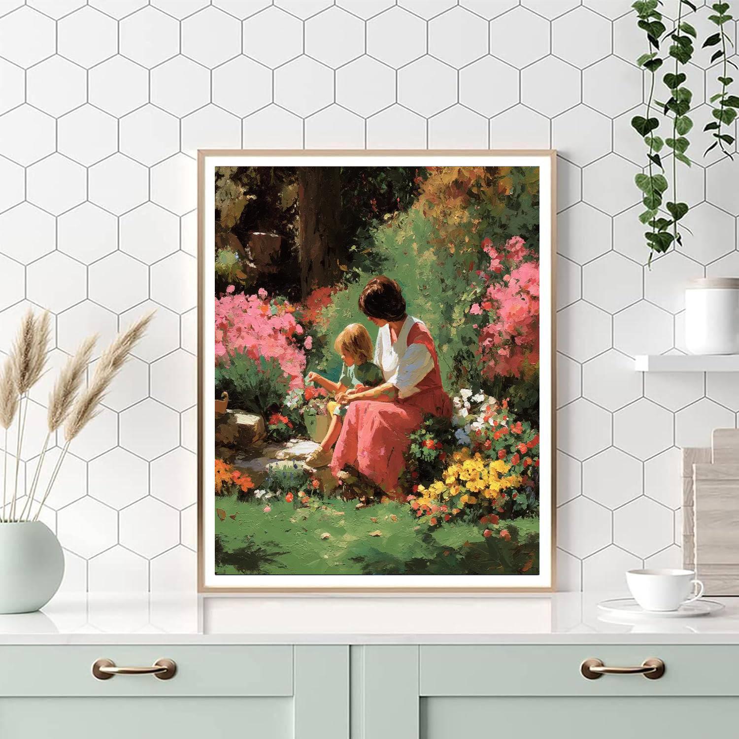 Garden Of Love And Memories Painting Number Kit