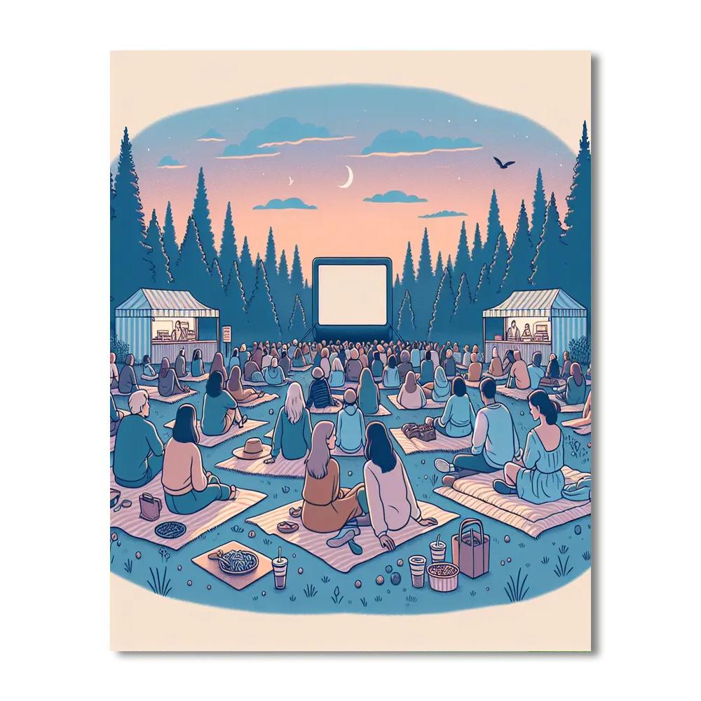 Midnight Sun Film Festival Painting Number Kit