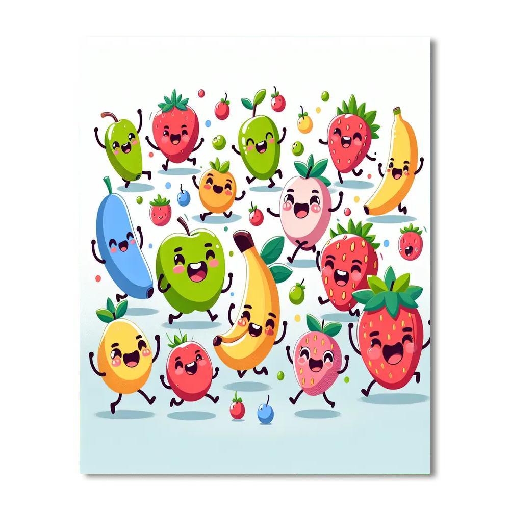 Funky Fruit Adventure Paint By Numbers Kits