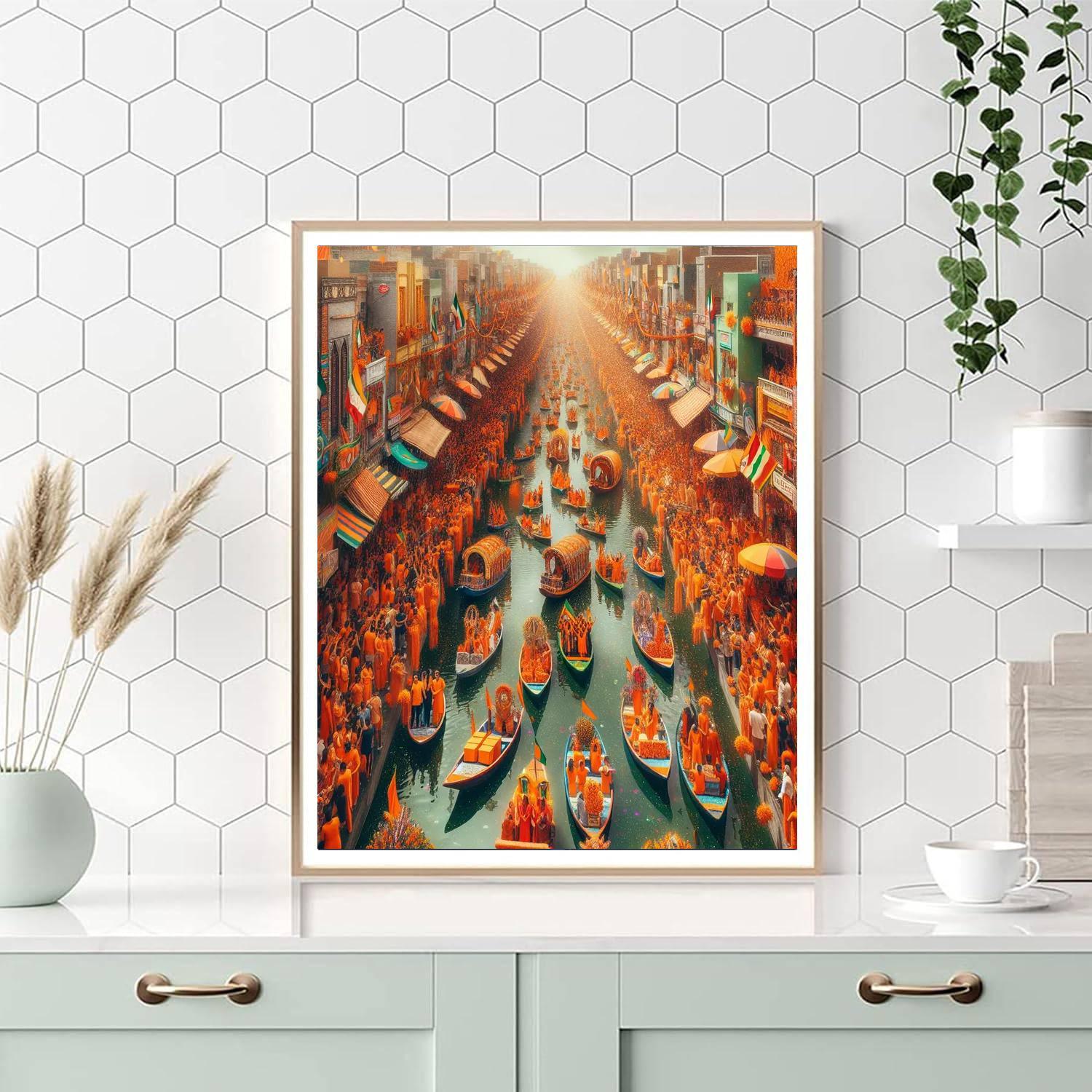 Queen's Day - Amsterdam Painting Number Kit