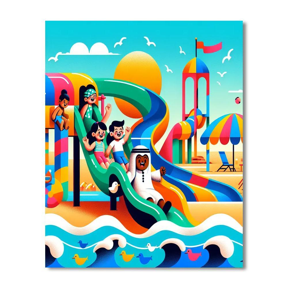 Seaside Adventure Park Paint By Color
