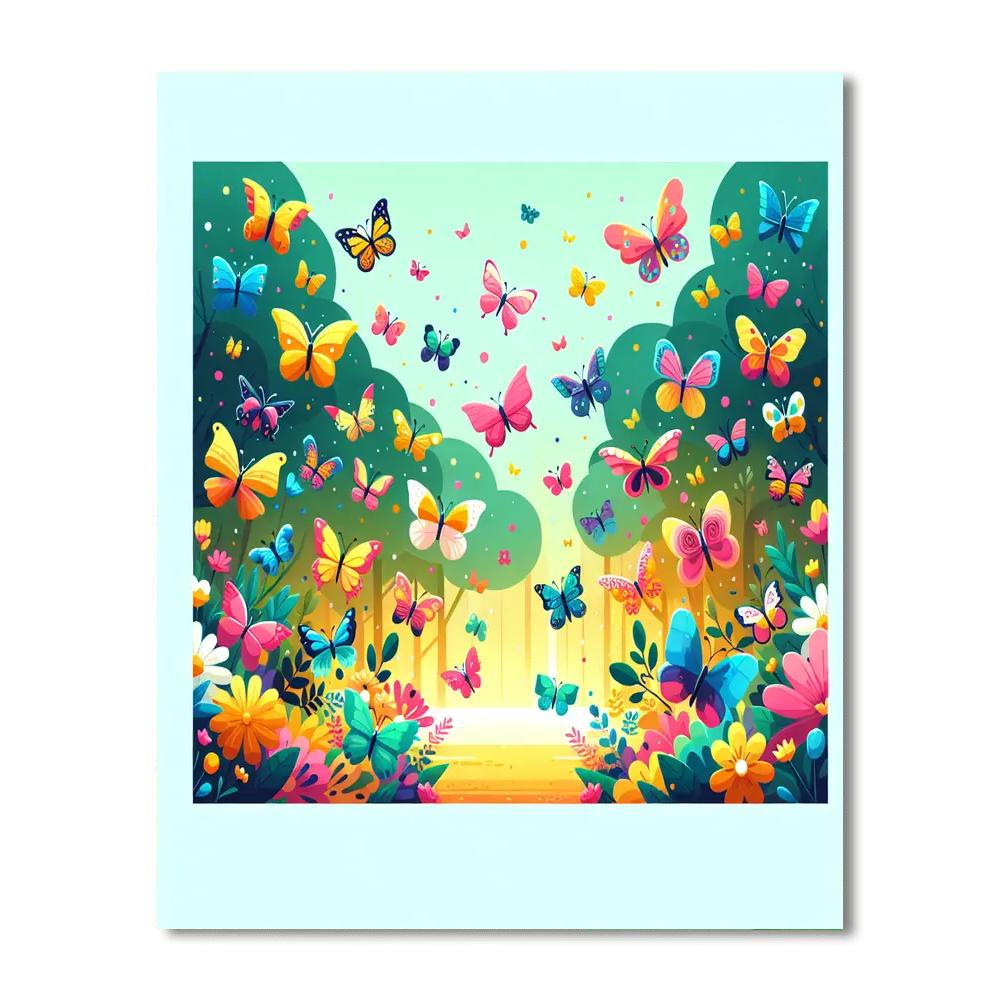 Enchanted Butterfly Kingdom Paint By Color