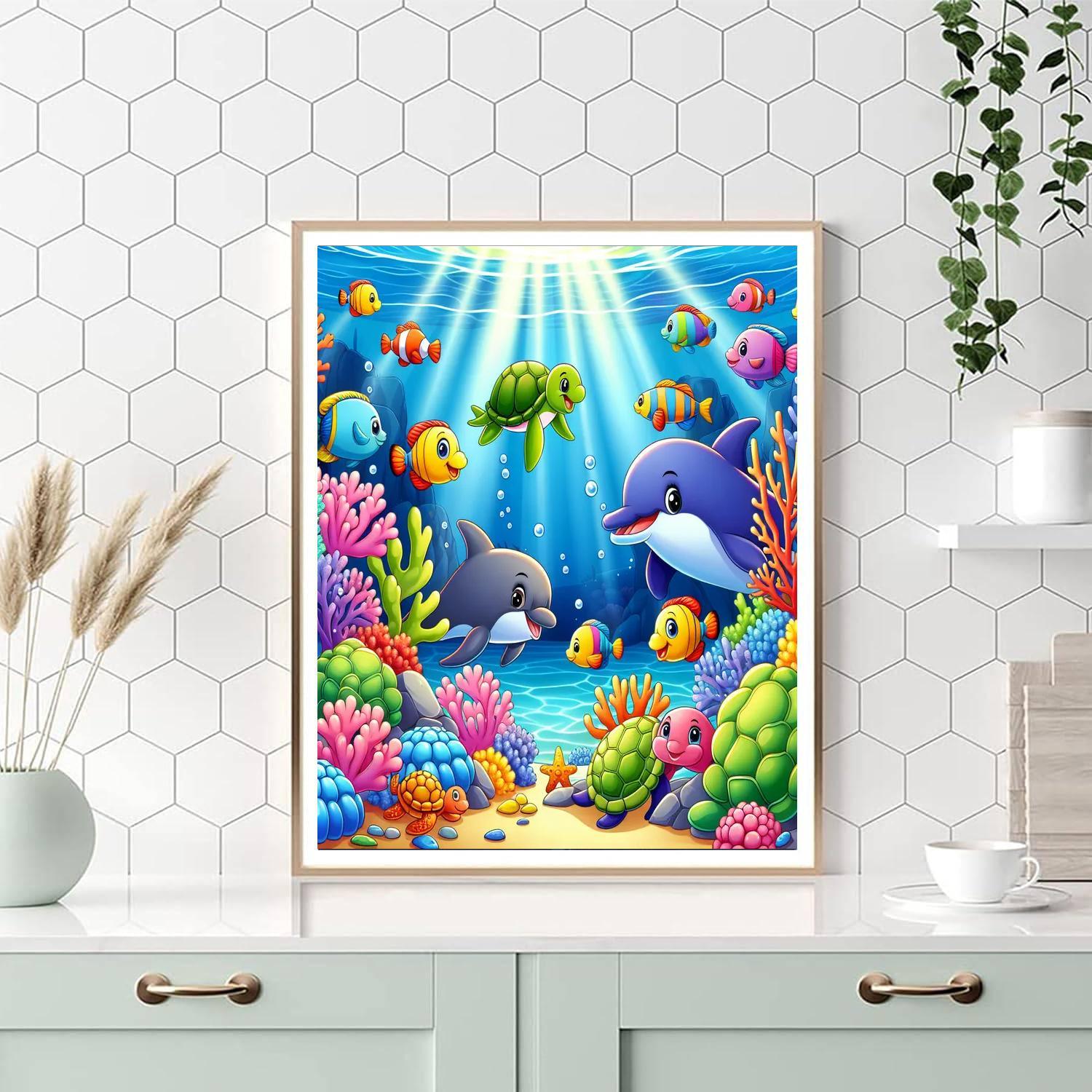 Underwater Adventure For Little Explorers Numbered Painting Kits