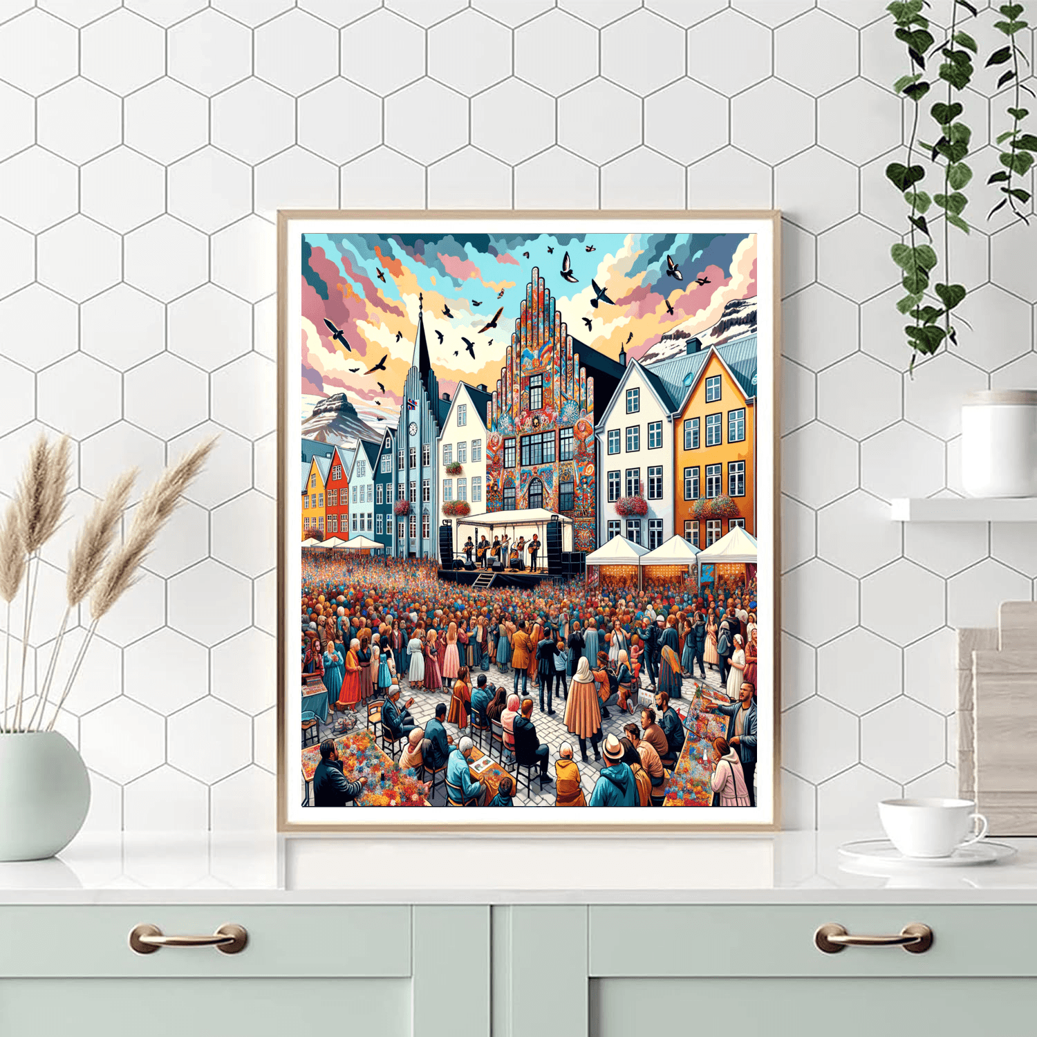 Festival Of The Arts - Reykjavik, Iceland Painting By Numbers Kit