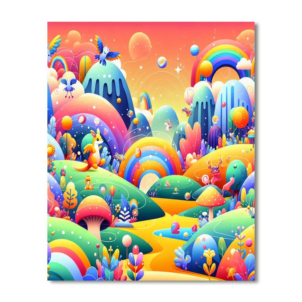 Wonderland Of Whimsy Painting Number Kit