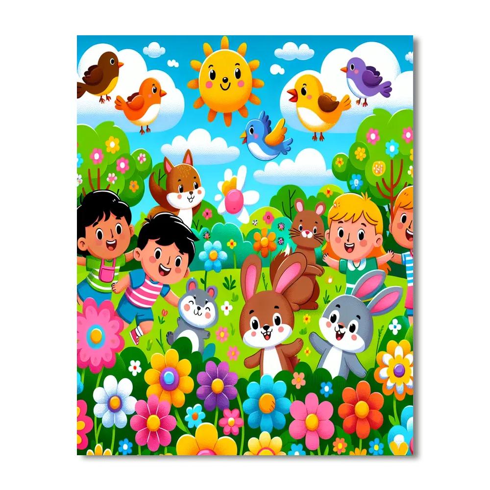 Creative Colorful World Numbered Painting Kits