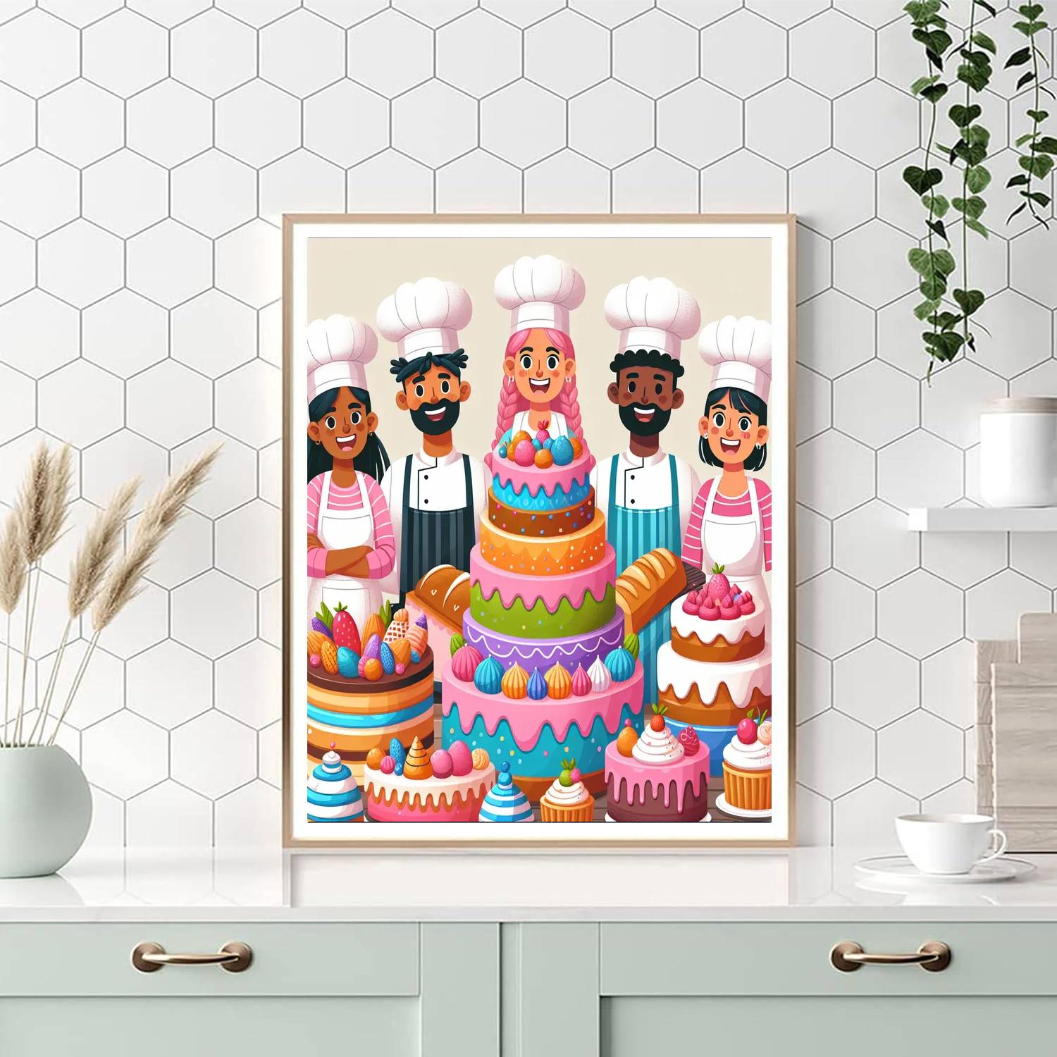 Sweet Treats Bakery Fun Paint By Numbers Art