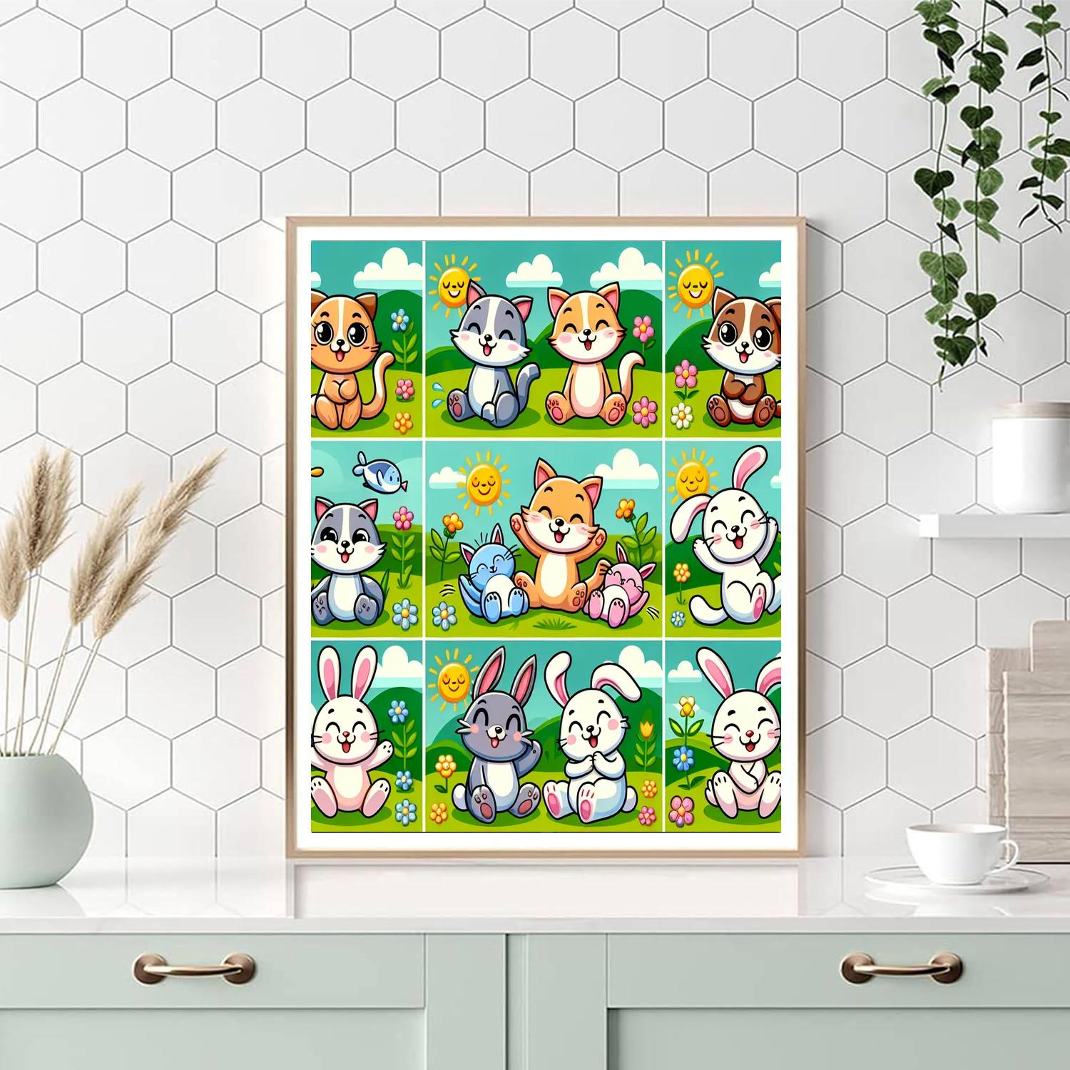 Happiest Pet Pals Paint By Numbers Art