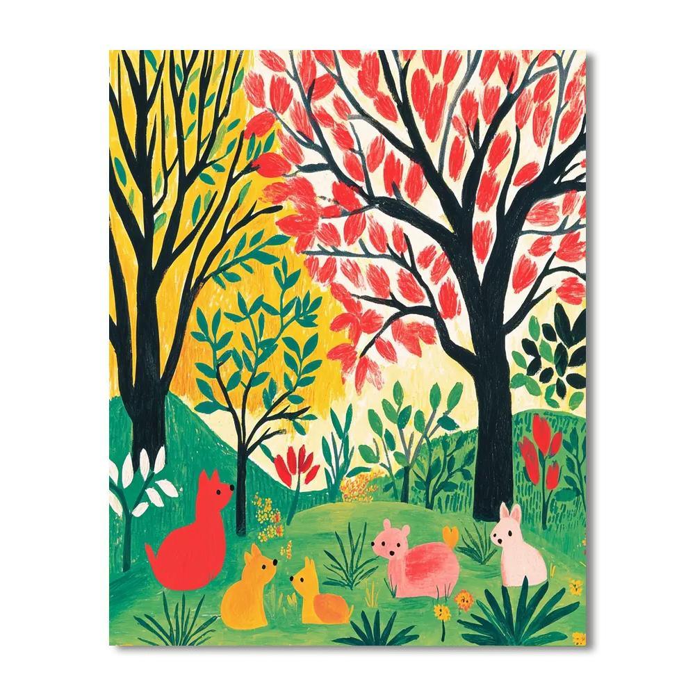 Henri Matisse Inspired Joyful Companions  Paint By Numbers