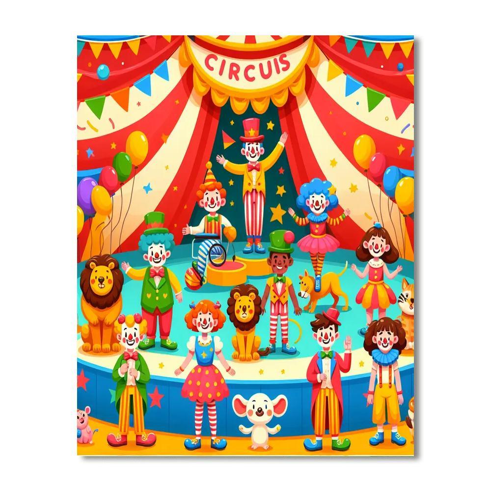 Magical Circus Adventure Paint By Color