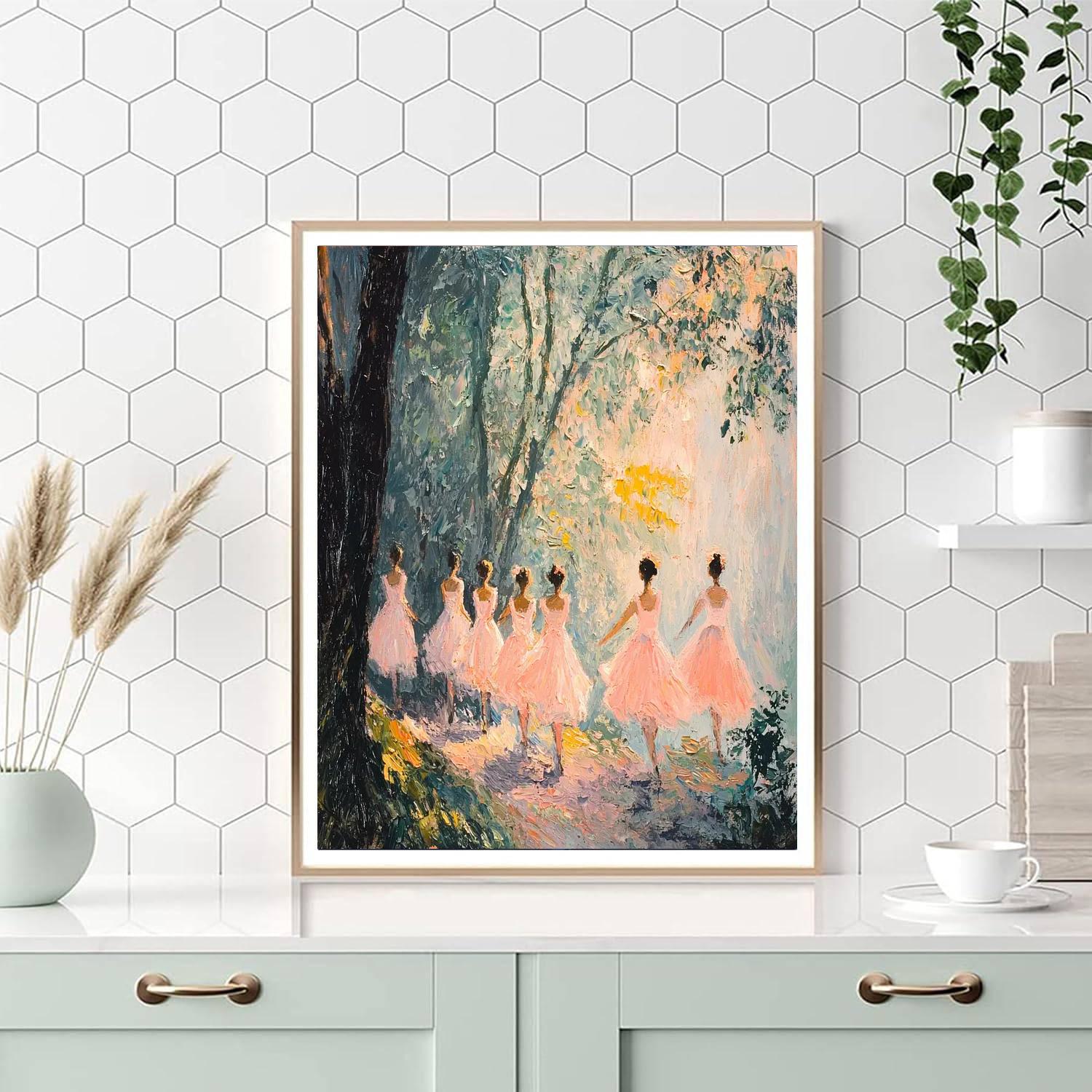 Edgar Degas Inspired Rhapsody In Light  Paint By Numbers Kits