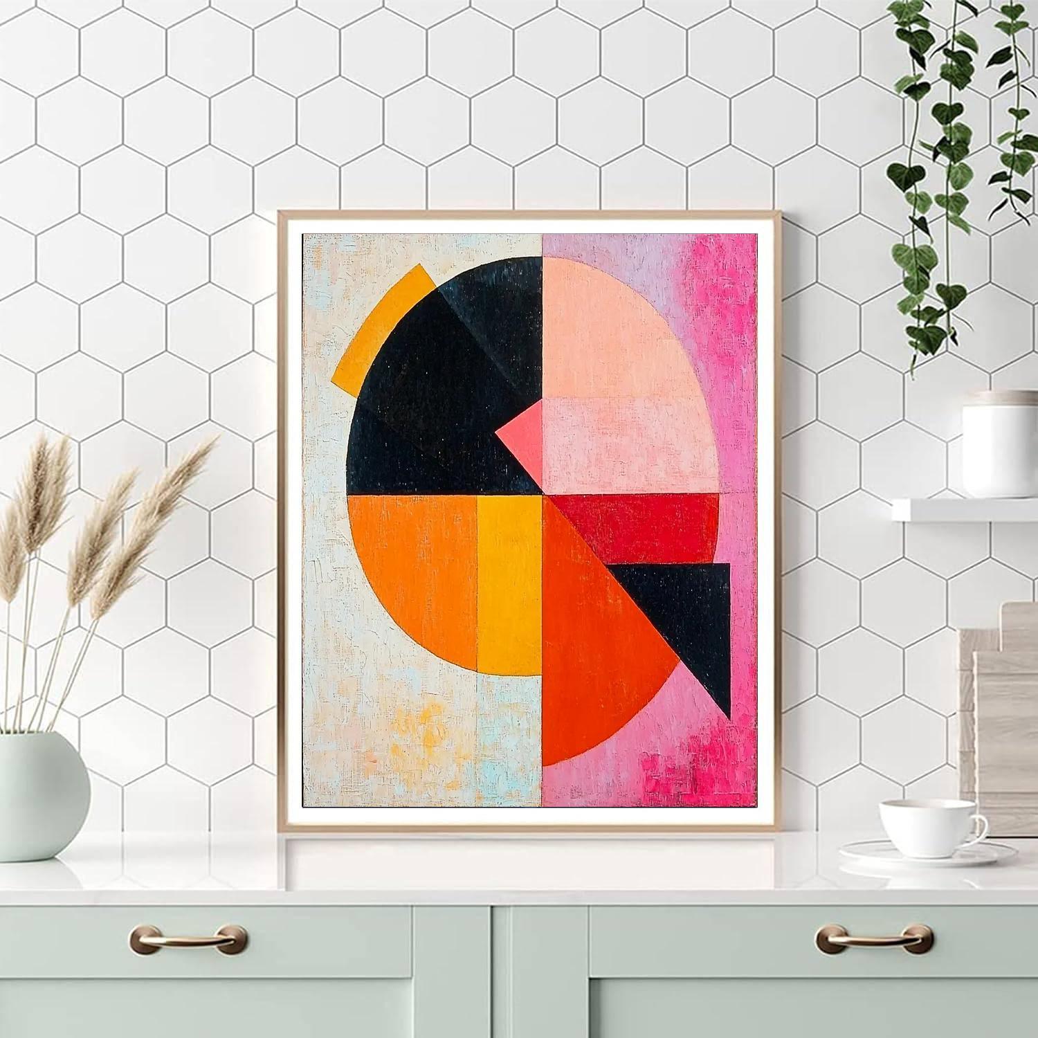 Kazimir Malevich Inspired Space Age Geometry  Paint By Numbers