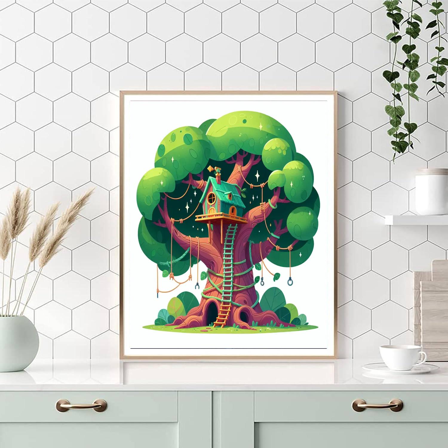 Magical Treehouse Tales Paint By Numbers Art