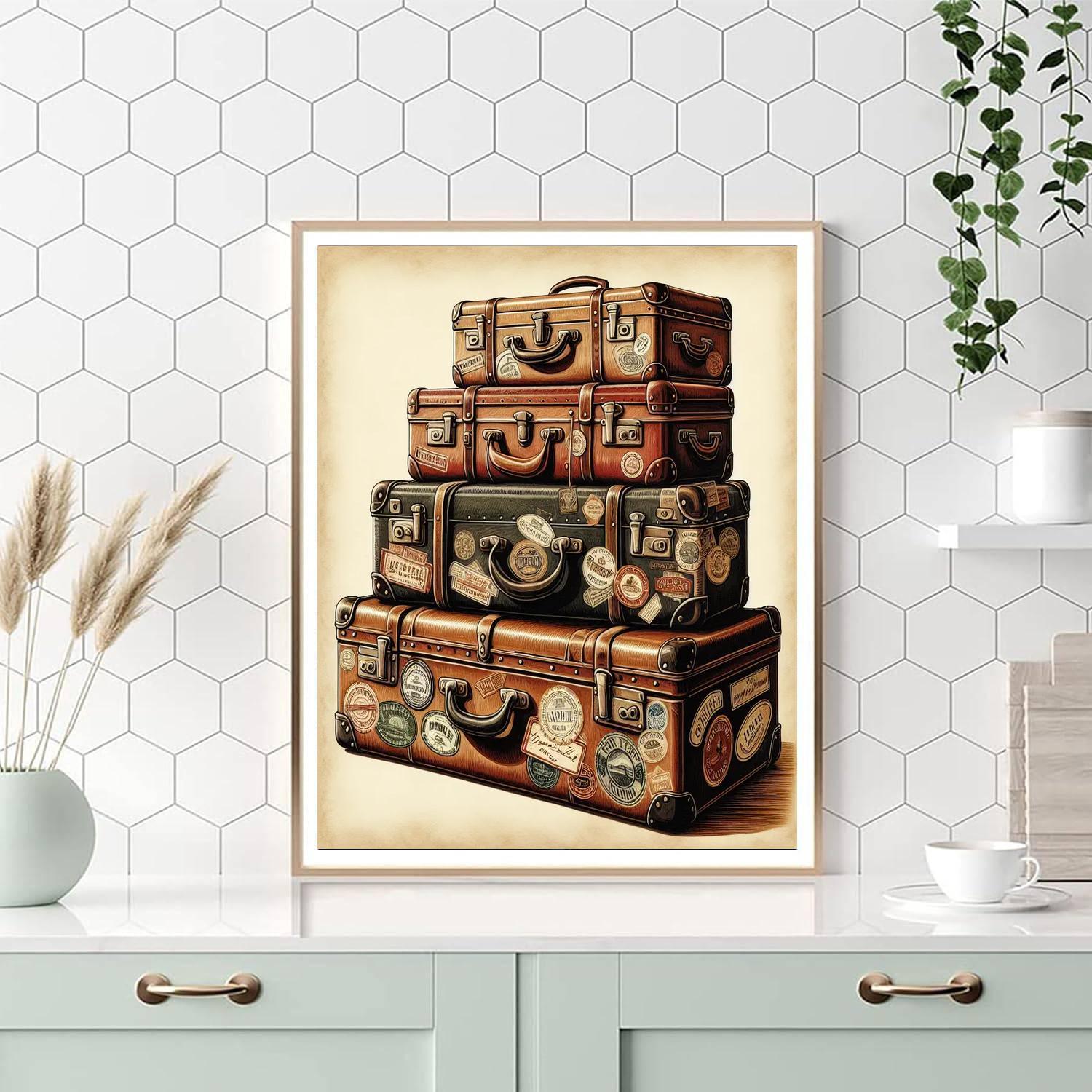 Exquisite Vintage Travel Numbered Painting Kits