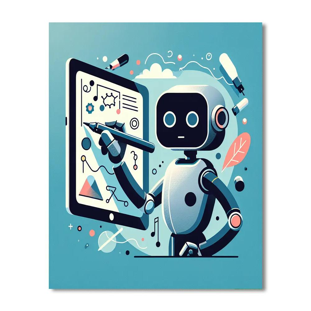 Creative Robot Artist Number Painting