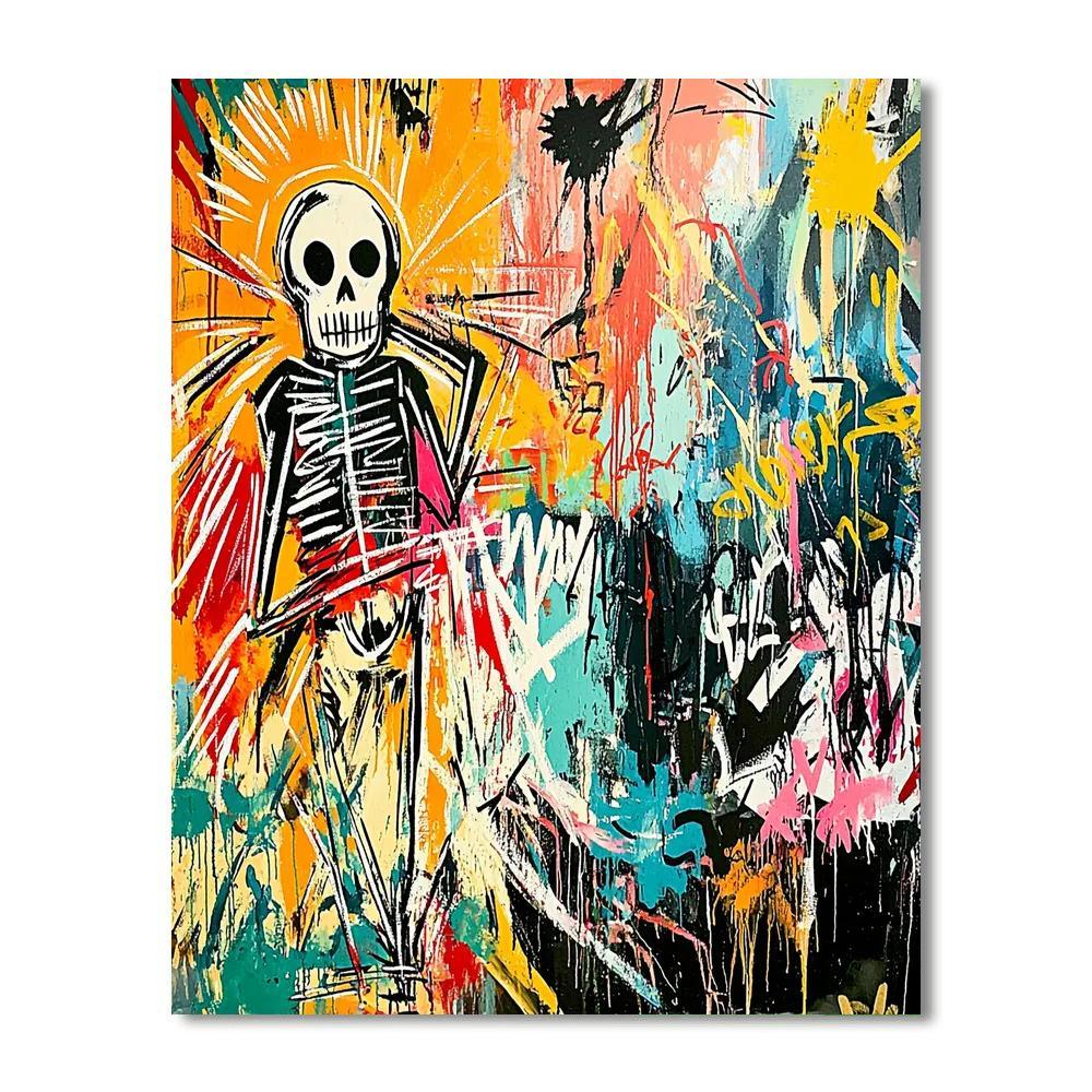 Jean-Michel Basquiat Inspired Basquiat's Urban Jungle  DIY Paint By Numbers