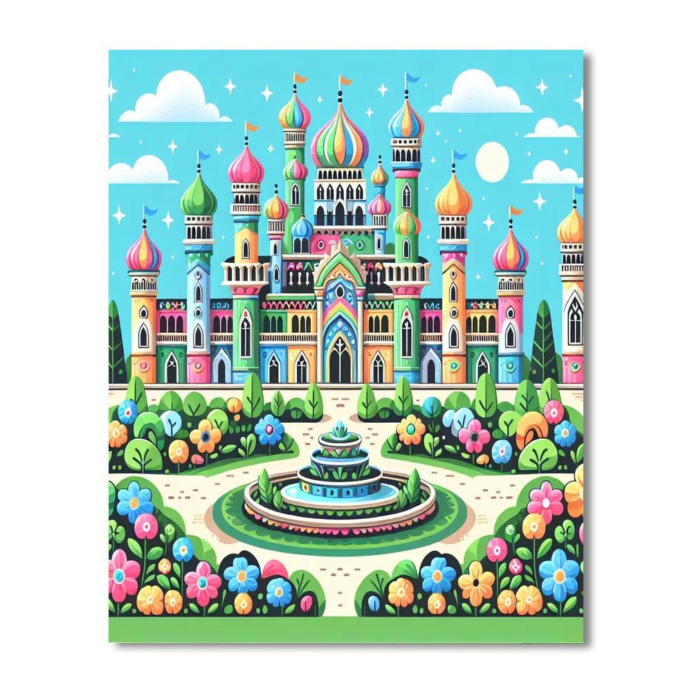 Princess Palace Extravaganza Paint By Numbers