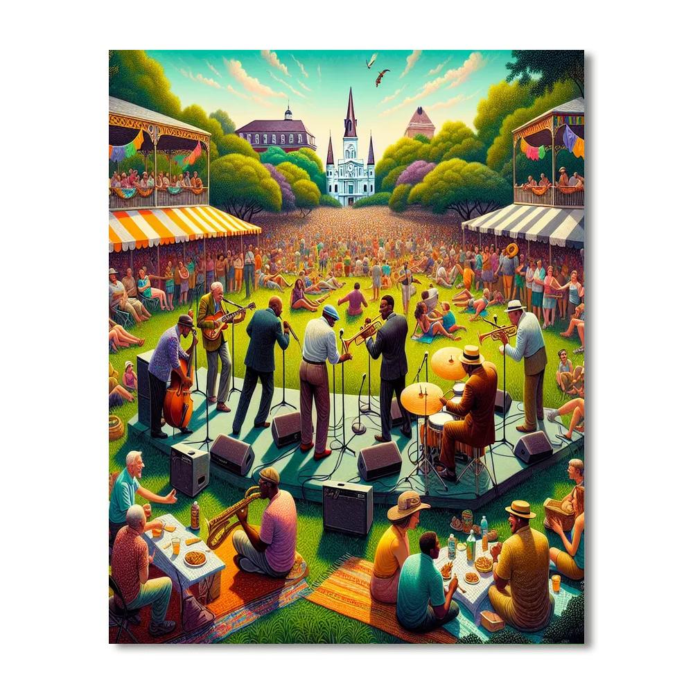 Jazz In The Park - United States Paint By Numbers Art