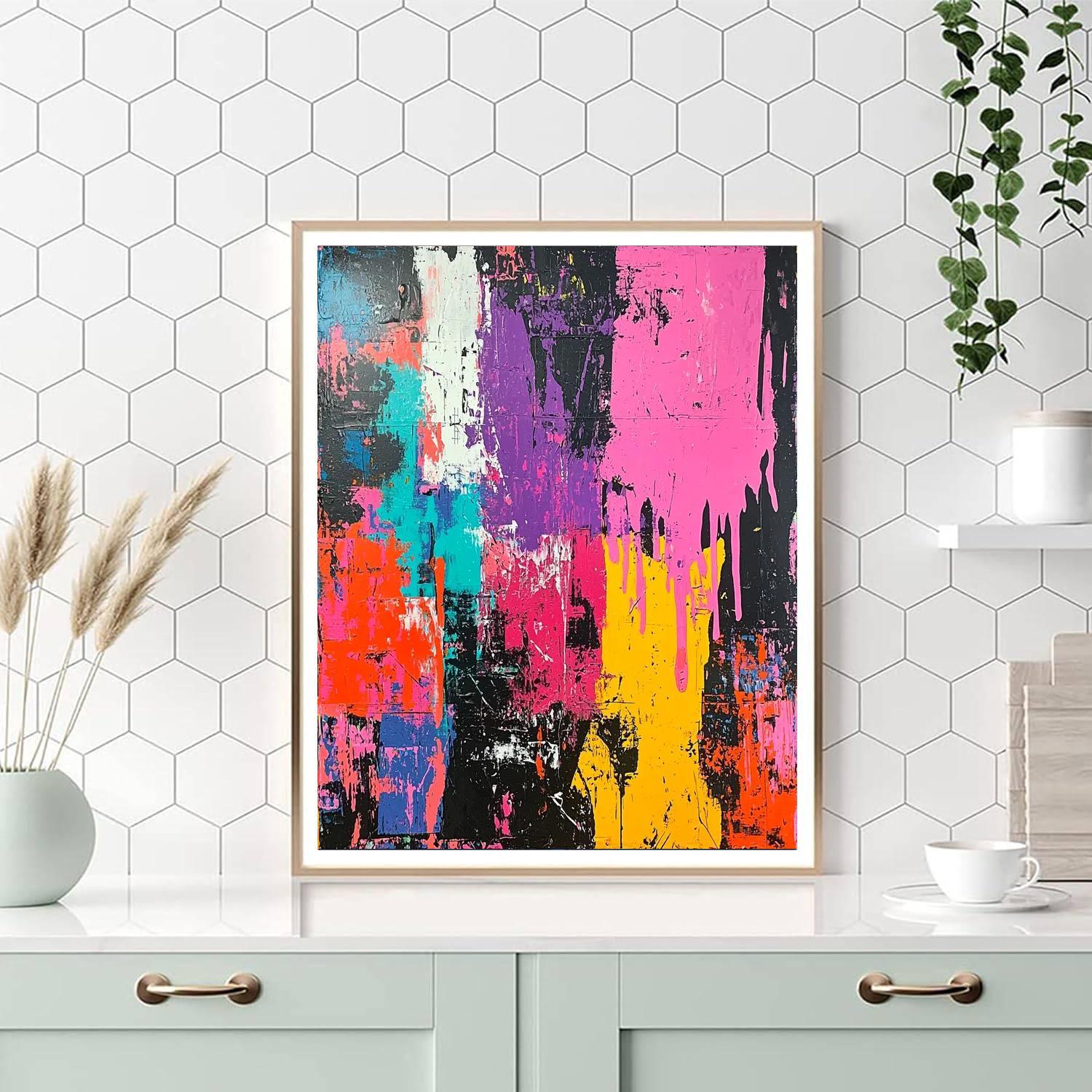 Jean-Michel Basquiat Inspired Tension And Harmony  Paint By Color