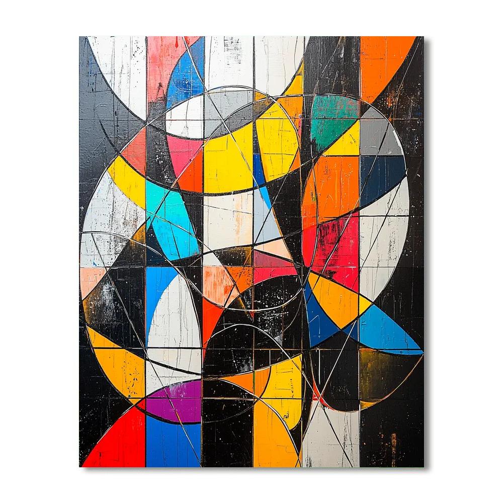 Banksy Inspired Interconnected Dreams  Number Painting