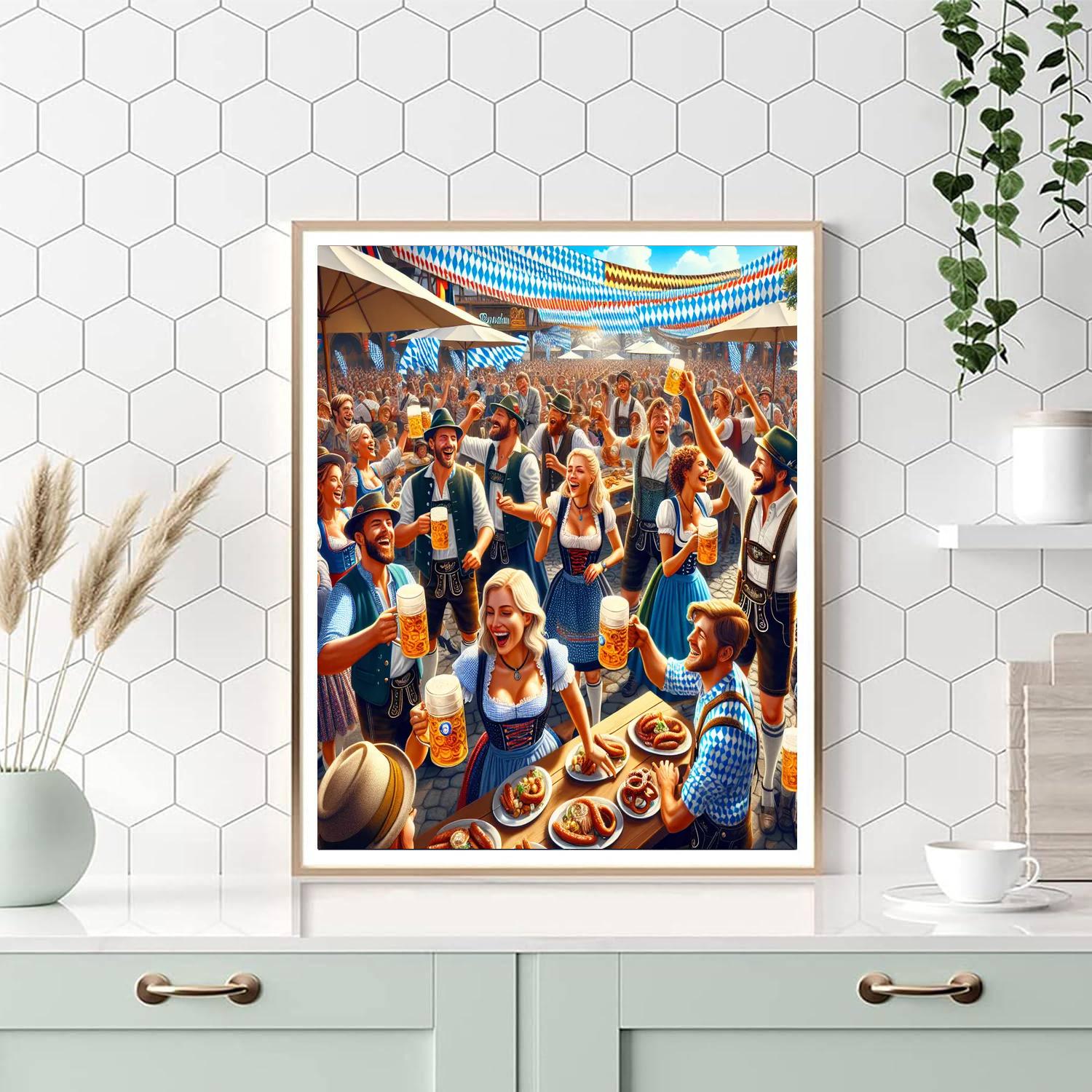 Alpine Village Oktoberfest - United States Paint By Numbers Art