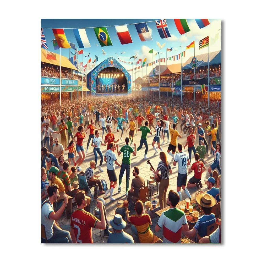 World Cup Carnival Painting Number Kit