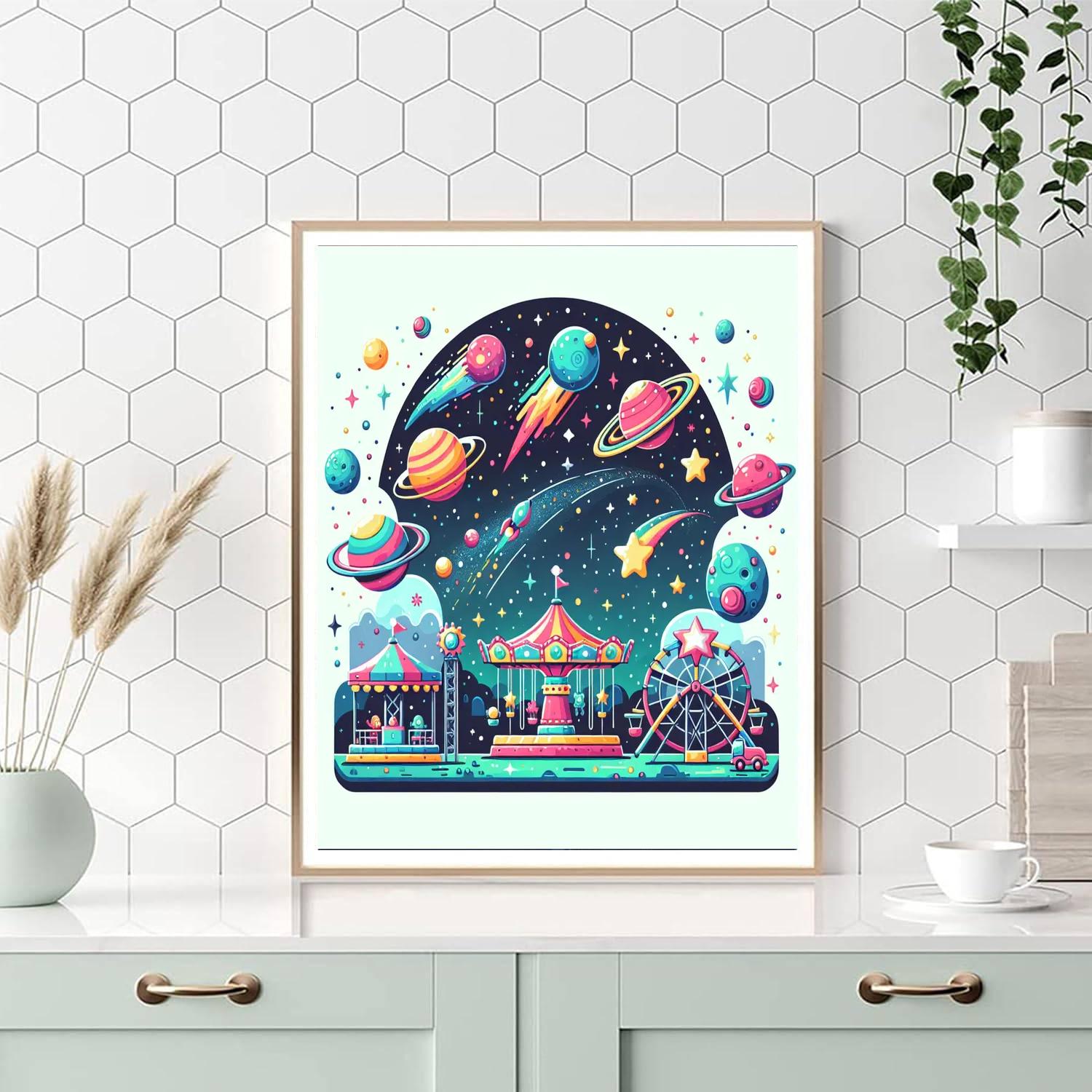 Celestial Carnival Paint By Numbers Art