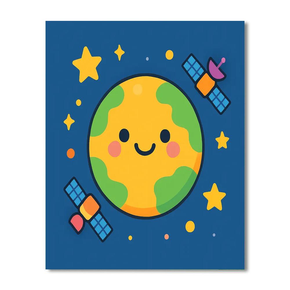 Happy Little Planet Numbered Painting Kits