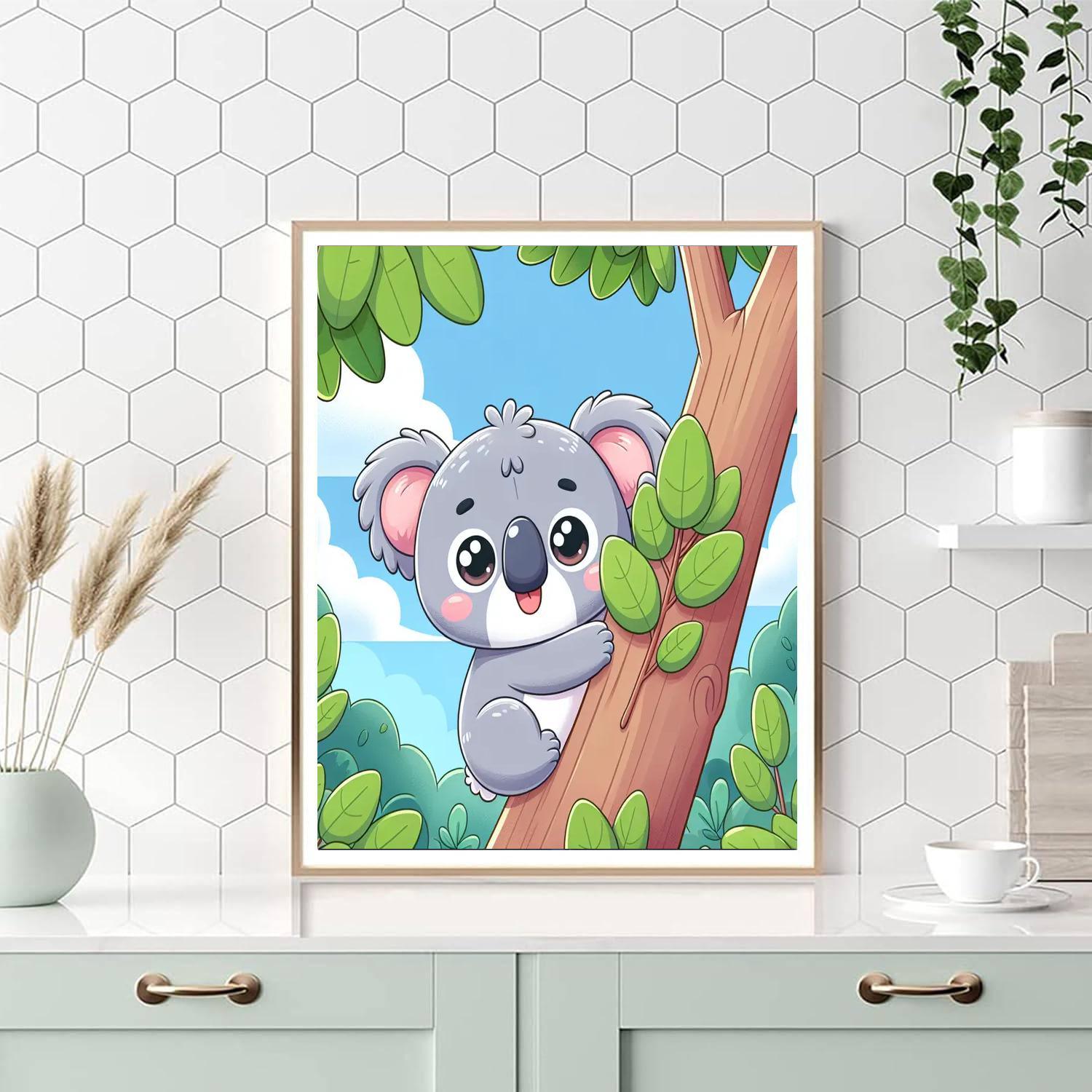 Curious Koala Climber Paint By Number