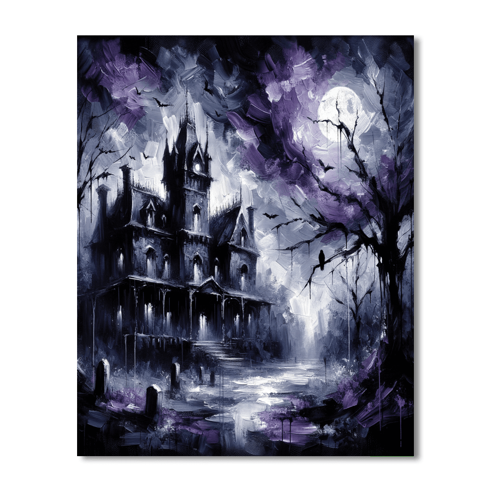 Spooky Manor DIY Paint By Numbers