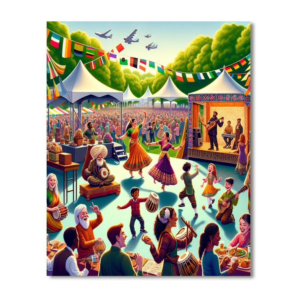 Northwest Folklife Festival - United States DIY Paint By Numbers