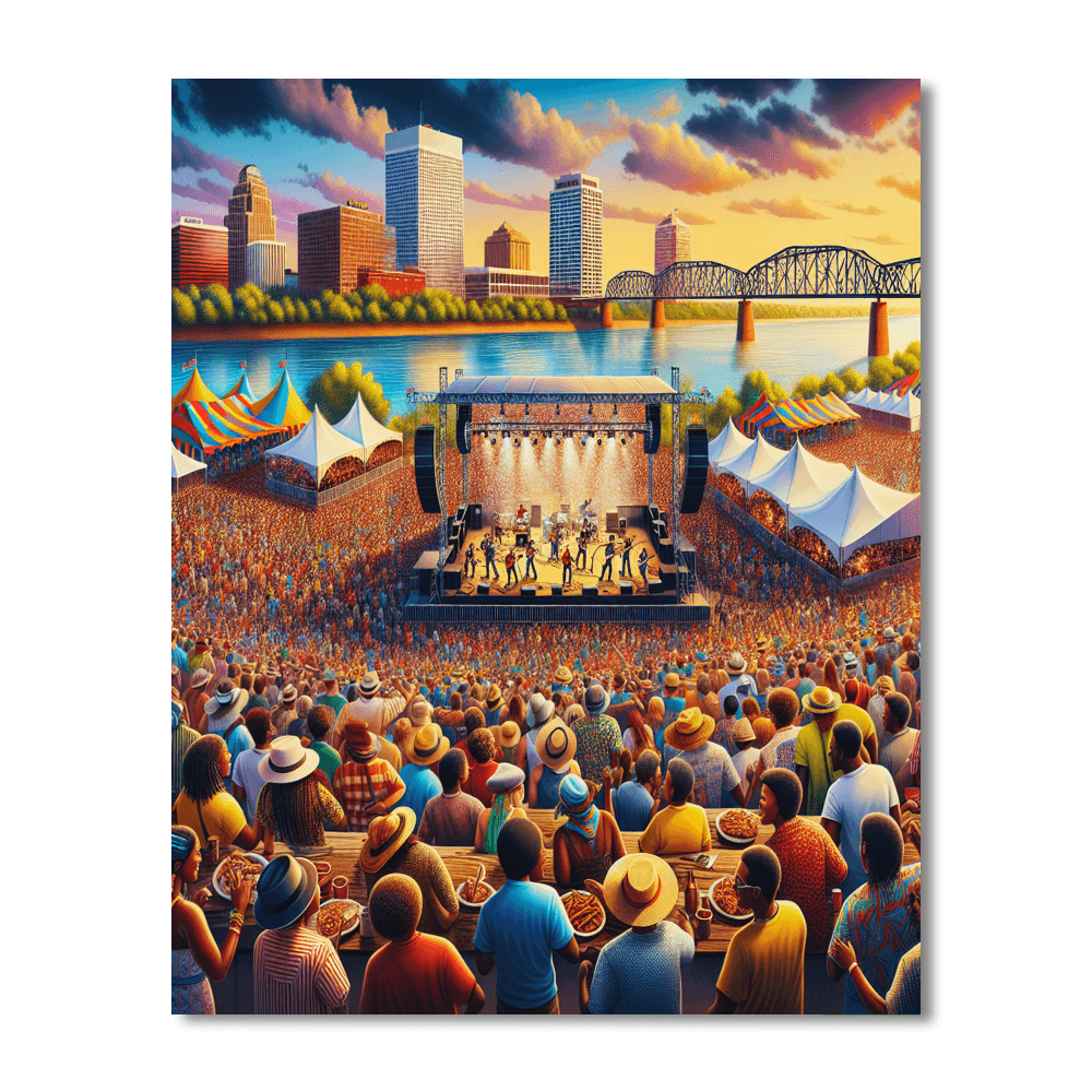 Beale Street Music Festival - Memphis, Usa Paint By Numbers Art