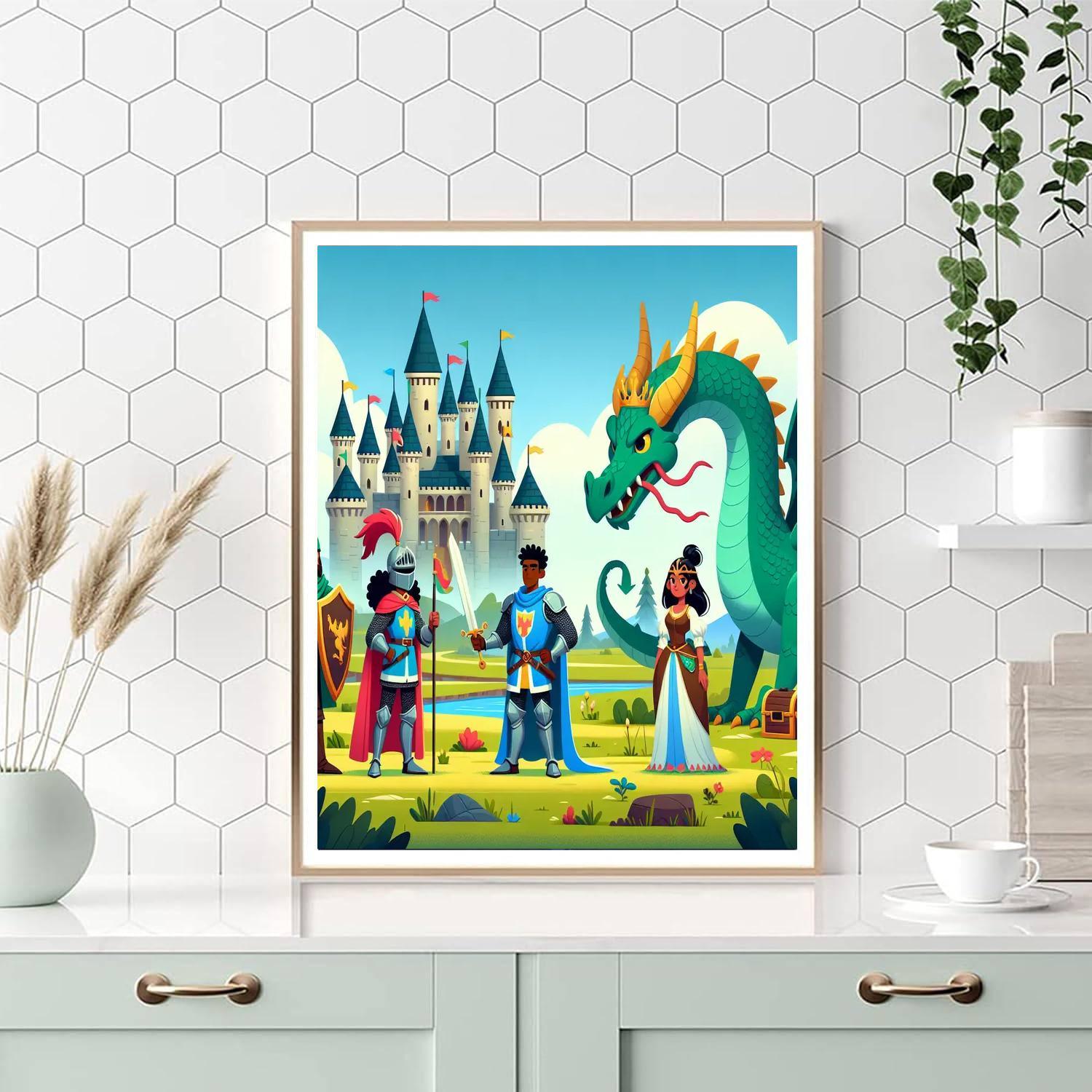 Fairytale Kingdom Quest DIY Paint By Numbers