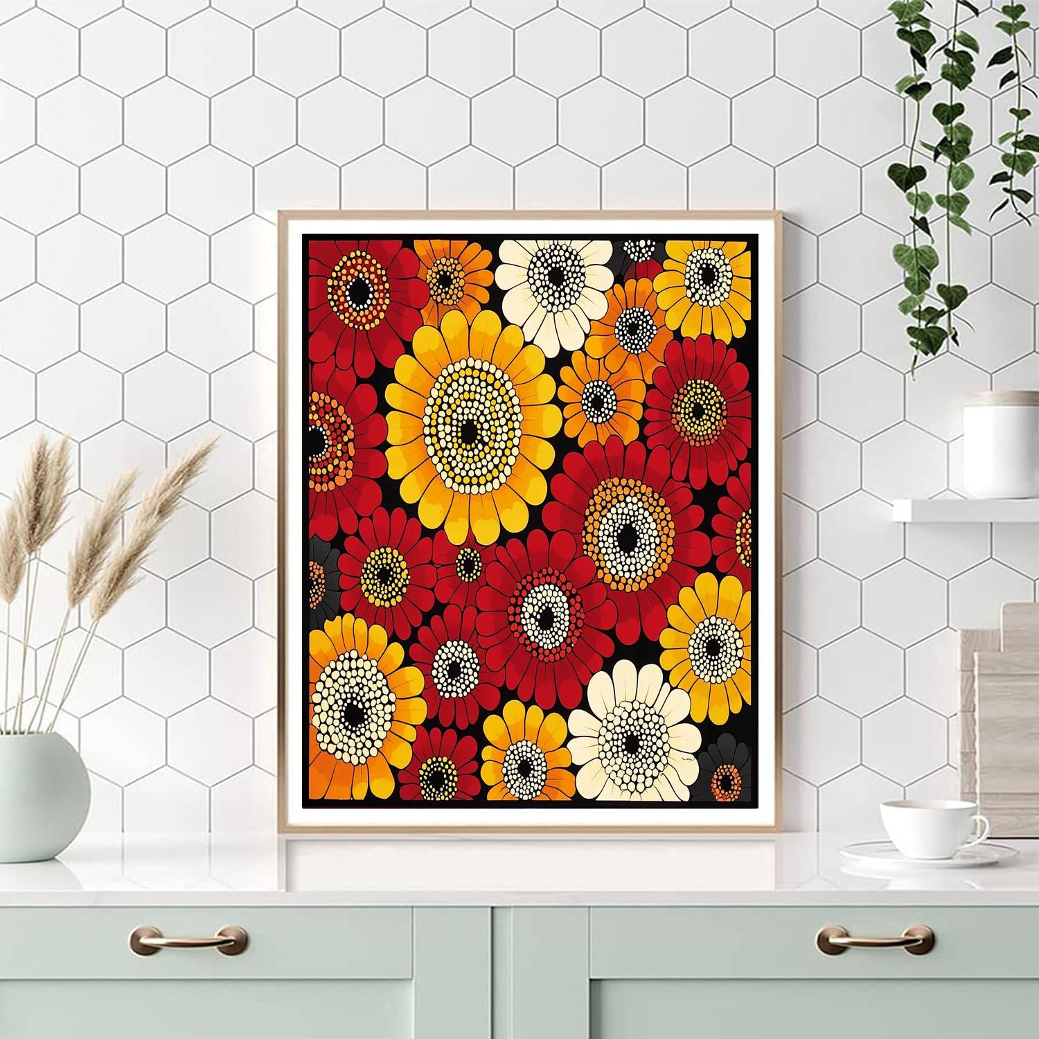 Yayoi Kusama Inspired Circles Of Life  DIY Paint By Numbers