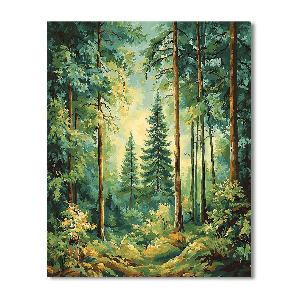 Frida Kahlo Inspired Sacred Forest Heart  Painting Number Kit