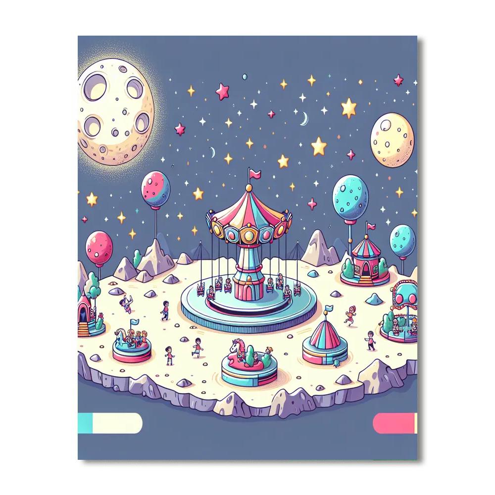 Lunar Lunar Park Number Painting