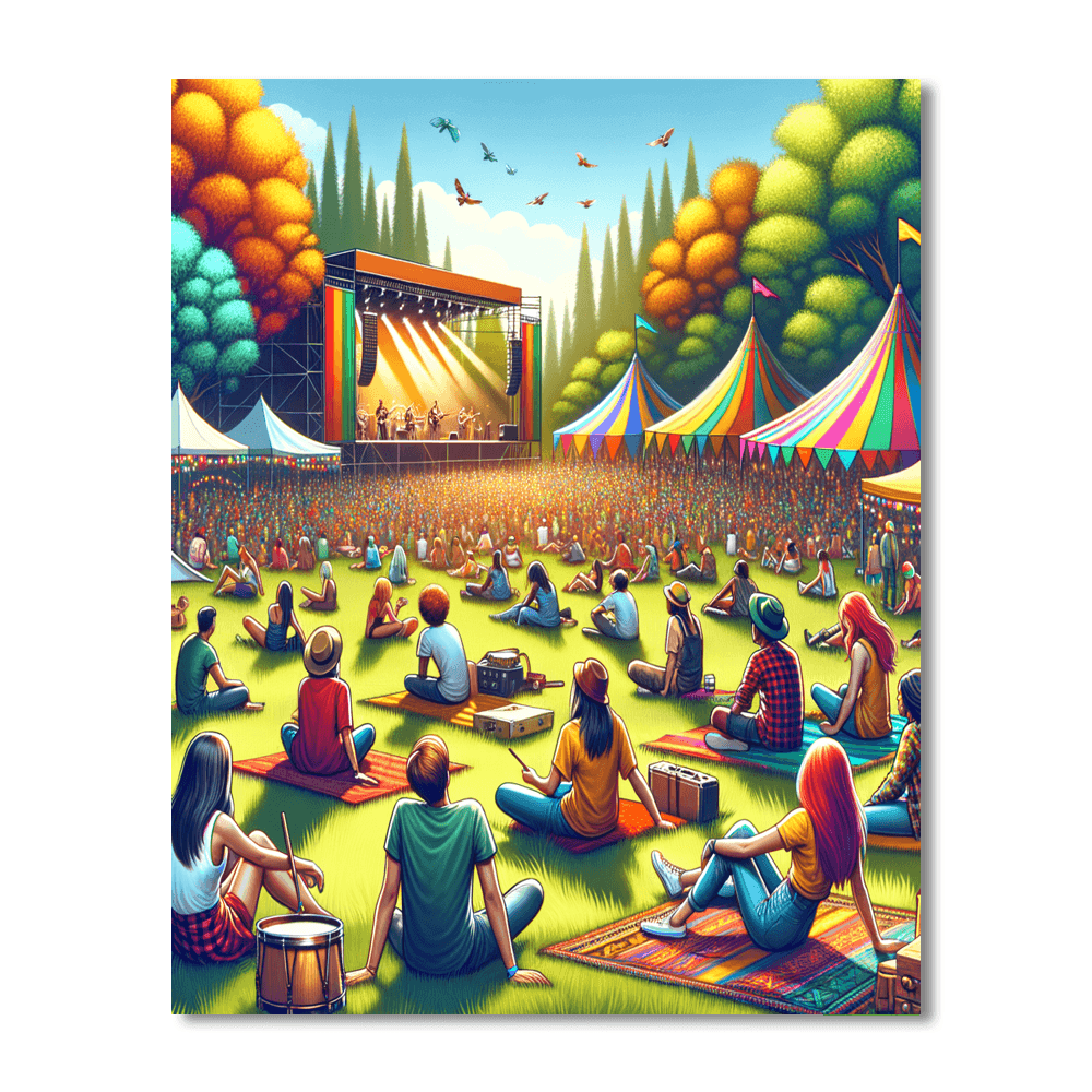 Big Chill Festival - England DIY Paint By Numbers