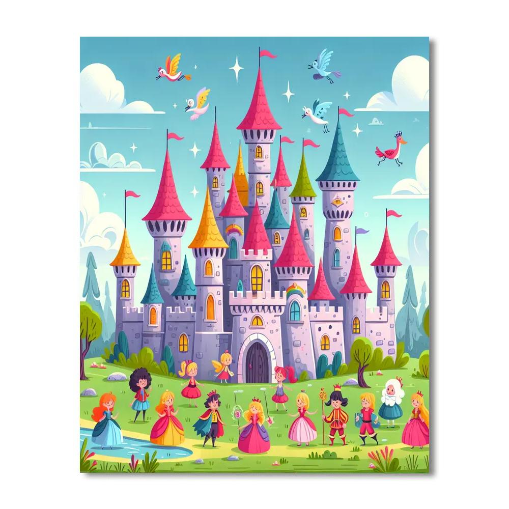 Storybook Castle Numbered Painting Kits