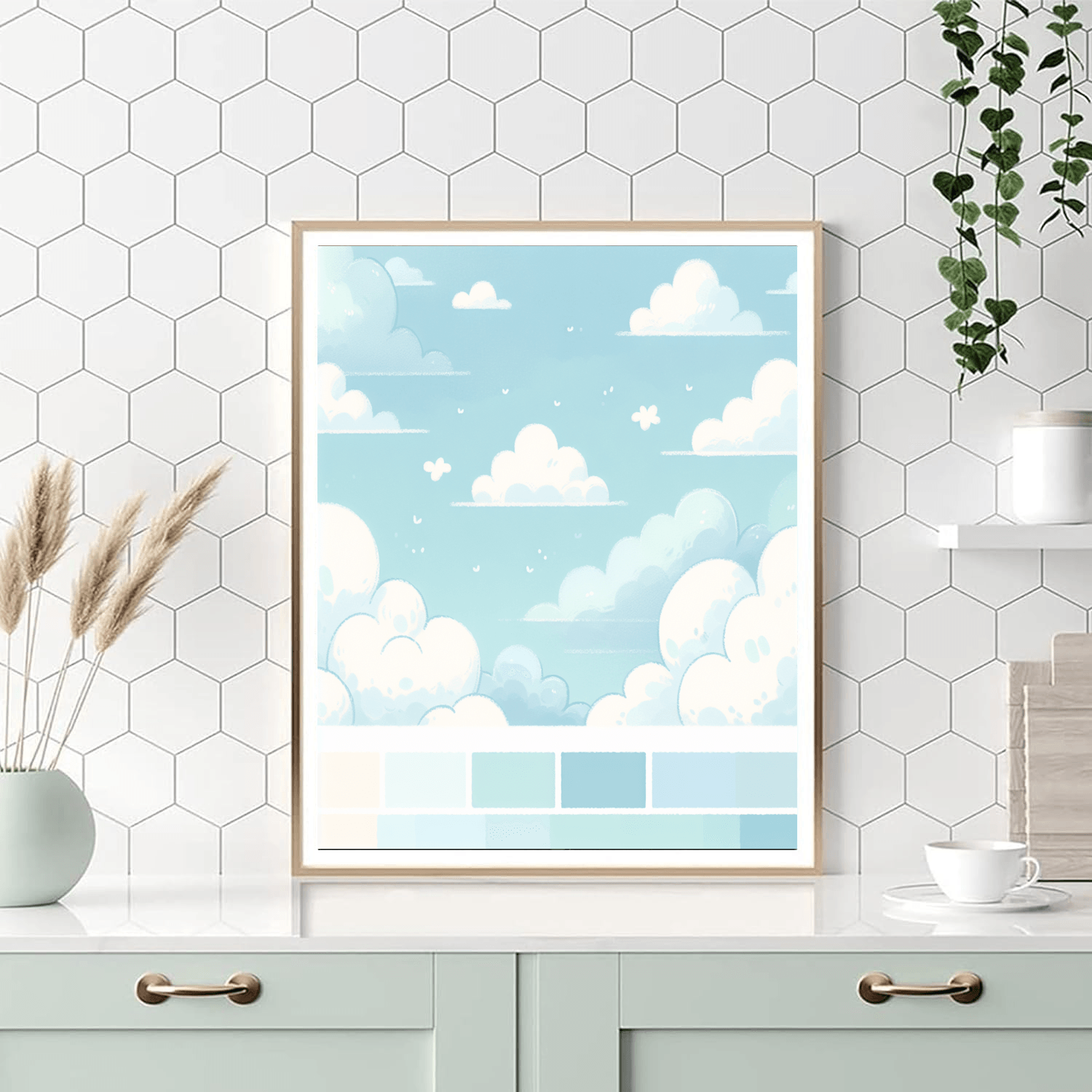 Dreamy Cloud Paradise Paint By Numbers Art