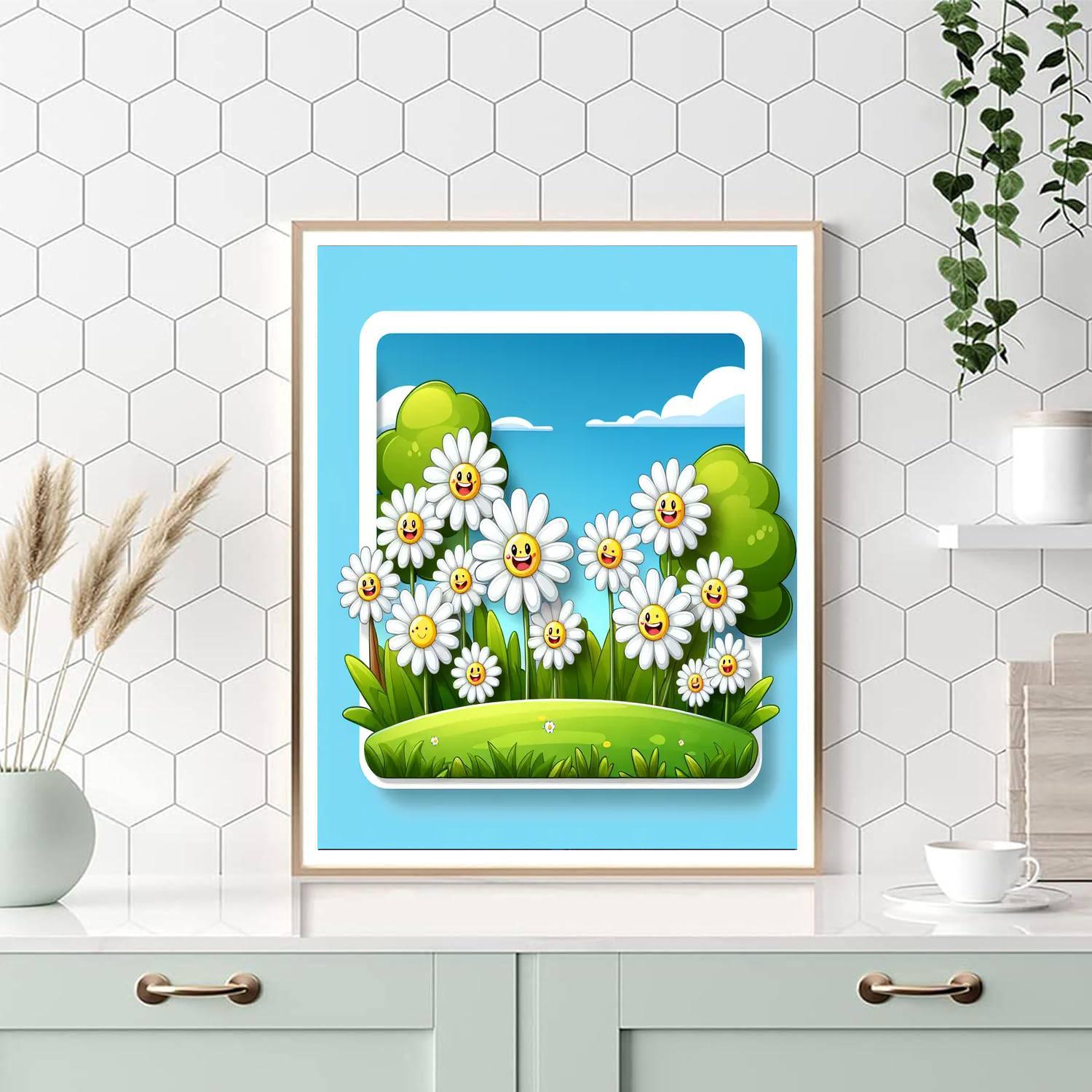 Dandy Daisies Paint By Numbers Art
