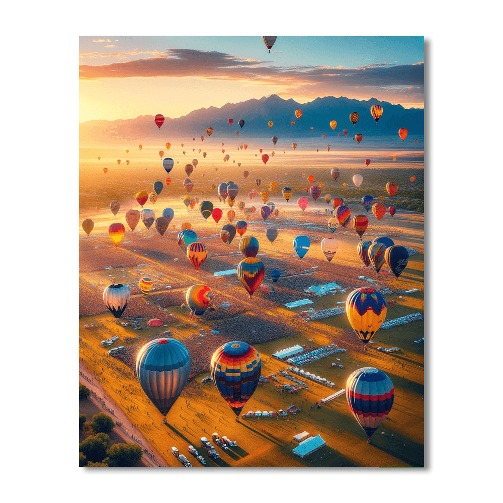 Balloon Fiesta - New Mexico, Usa Paint By Number