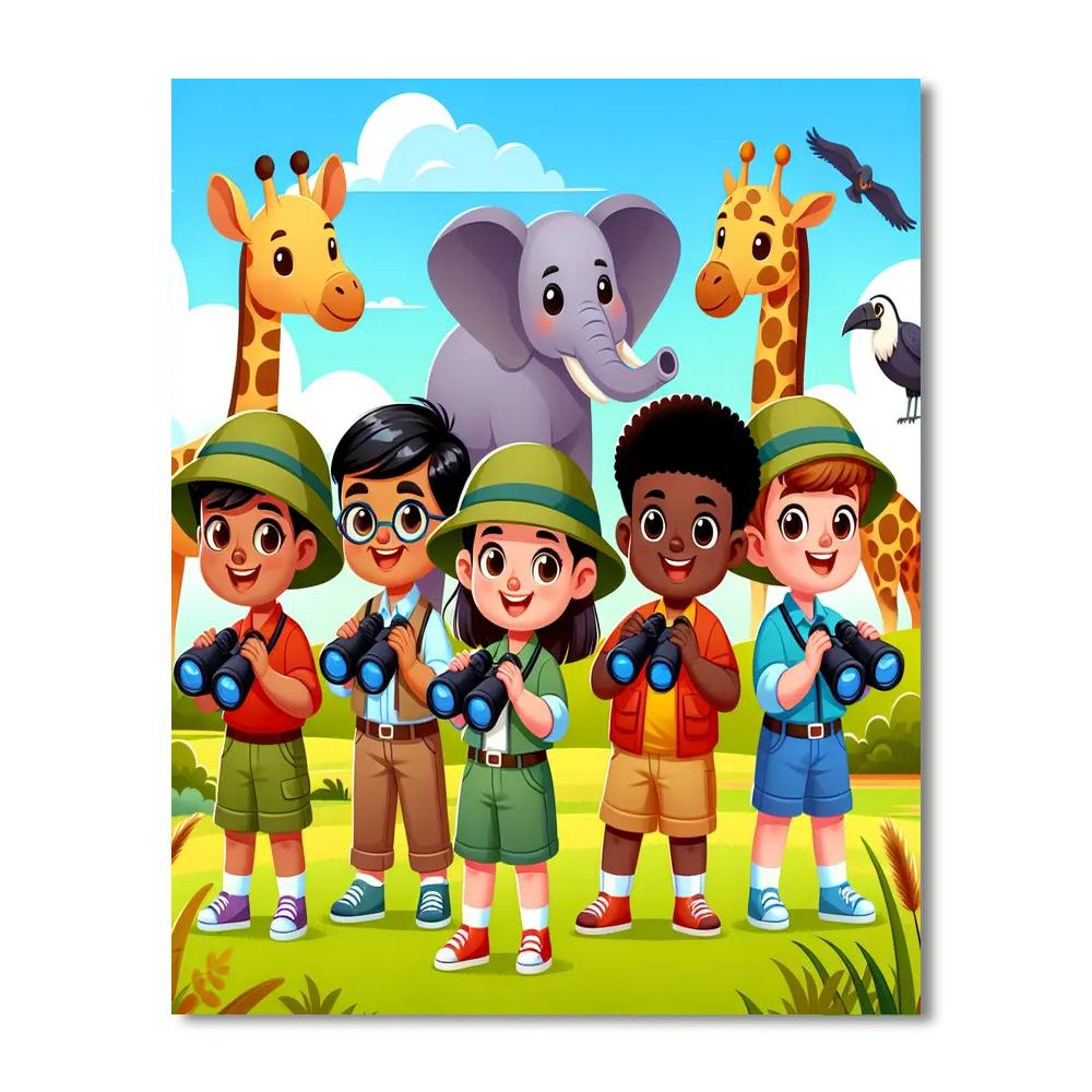 Safari Adventure Seekers Paint By Numbers