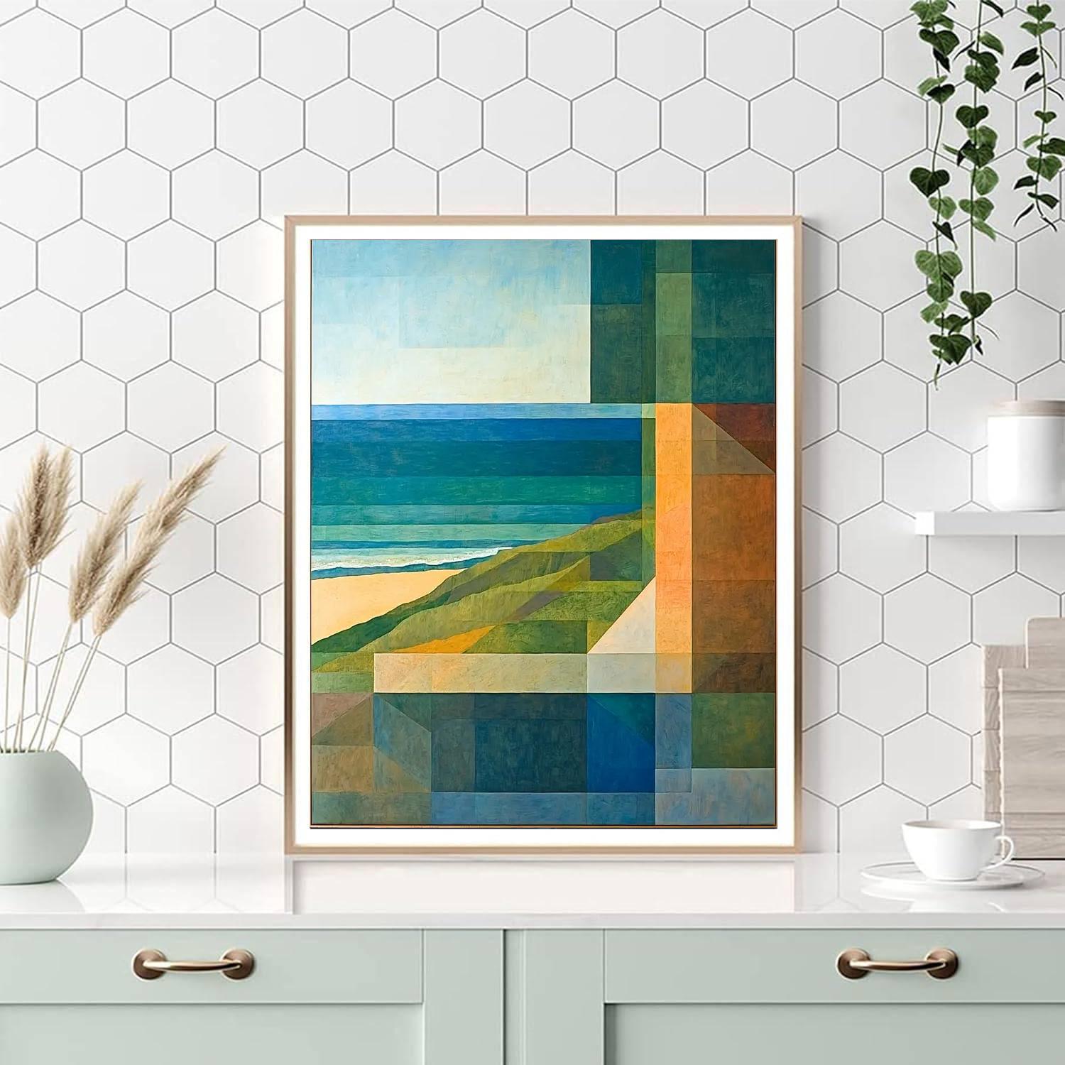 Richard Diebenkorn Inspired Aerial Poetry  Paint By Color