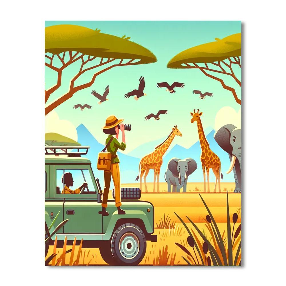 Safari Ranger Adventure Paint By Color